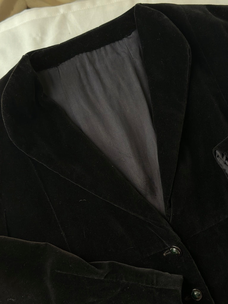 black velvet jacket