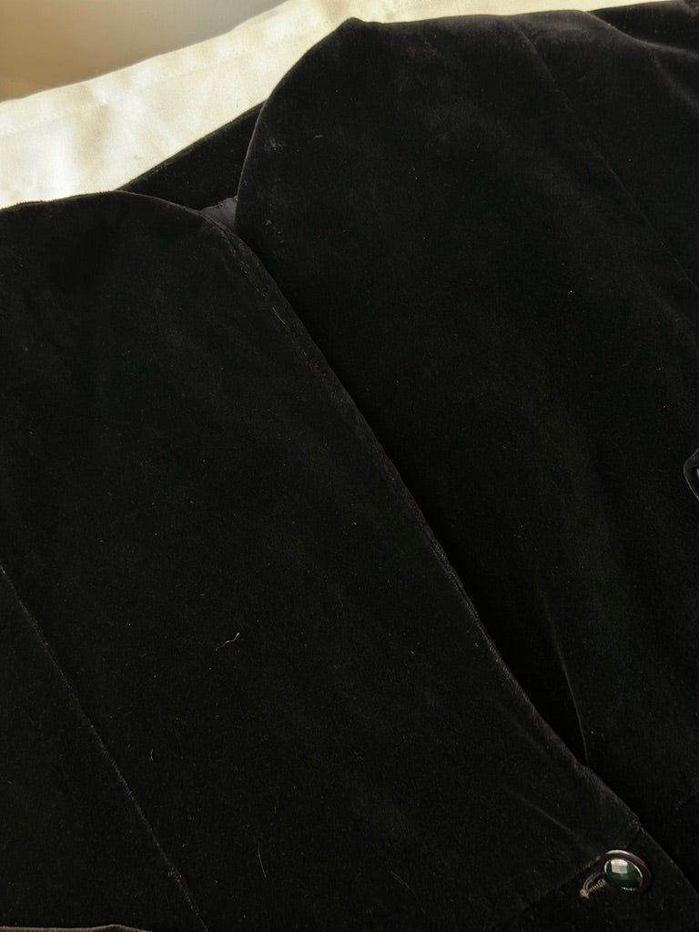 black velvet jacket