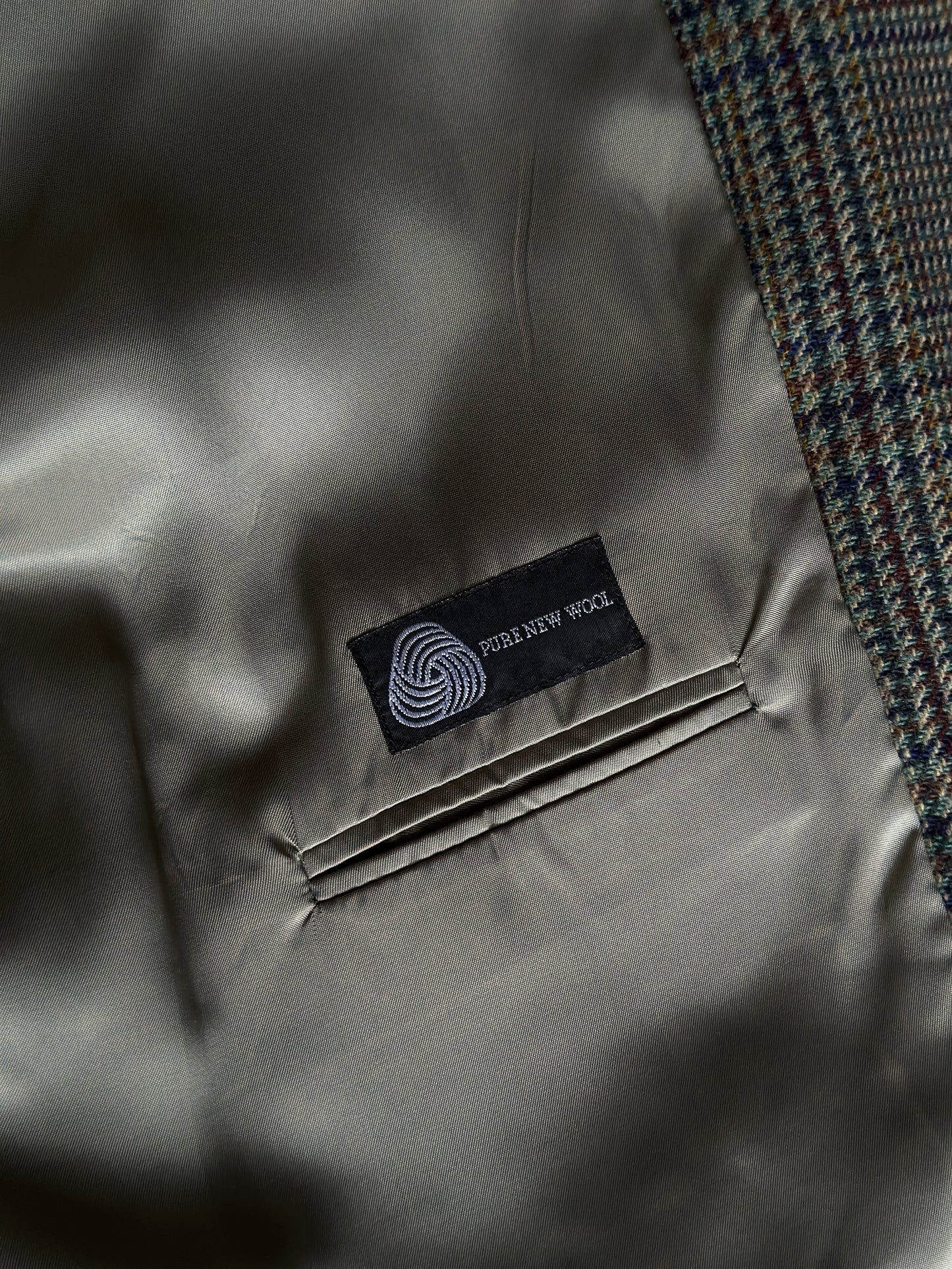 glen plaid suit jacket