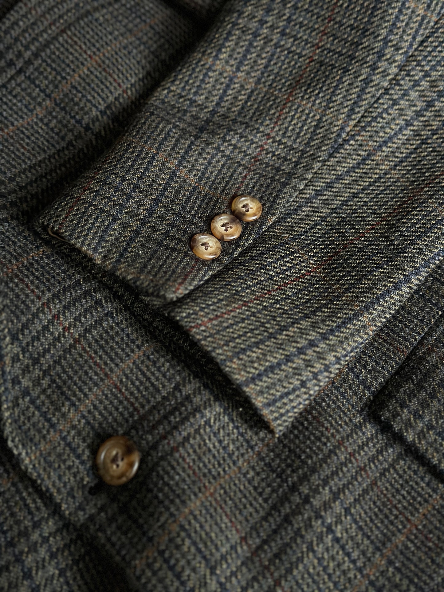 glen plaid suit jacket