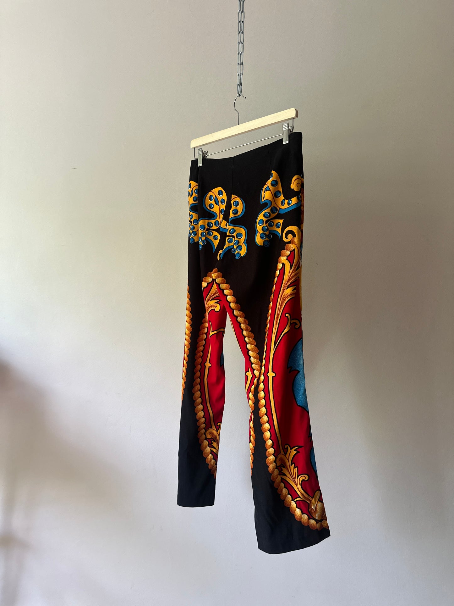 saint printed flared pants