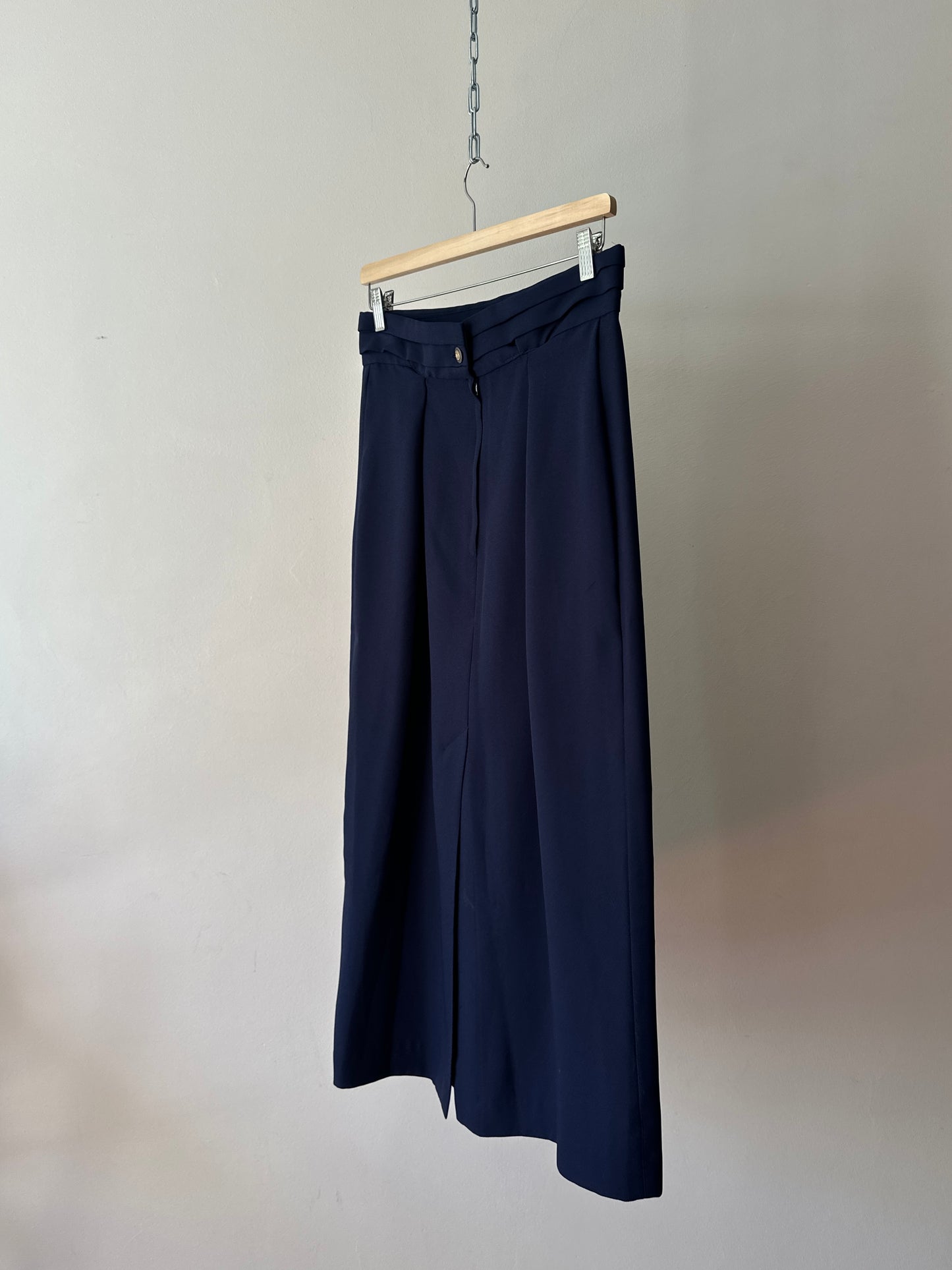 high waist long line straight skirt