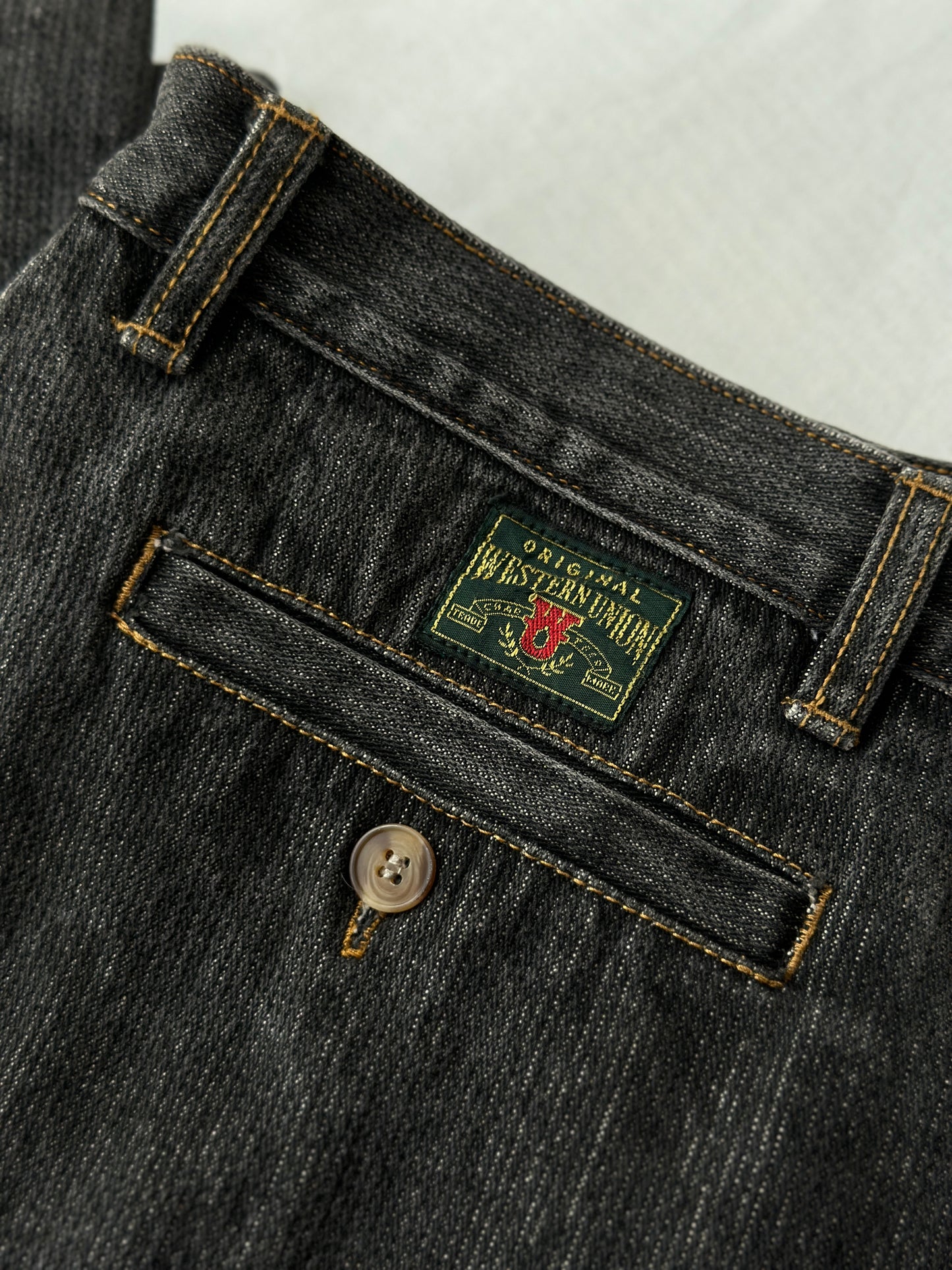 grey denim vintage jeans