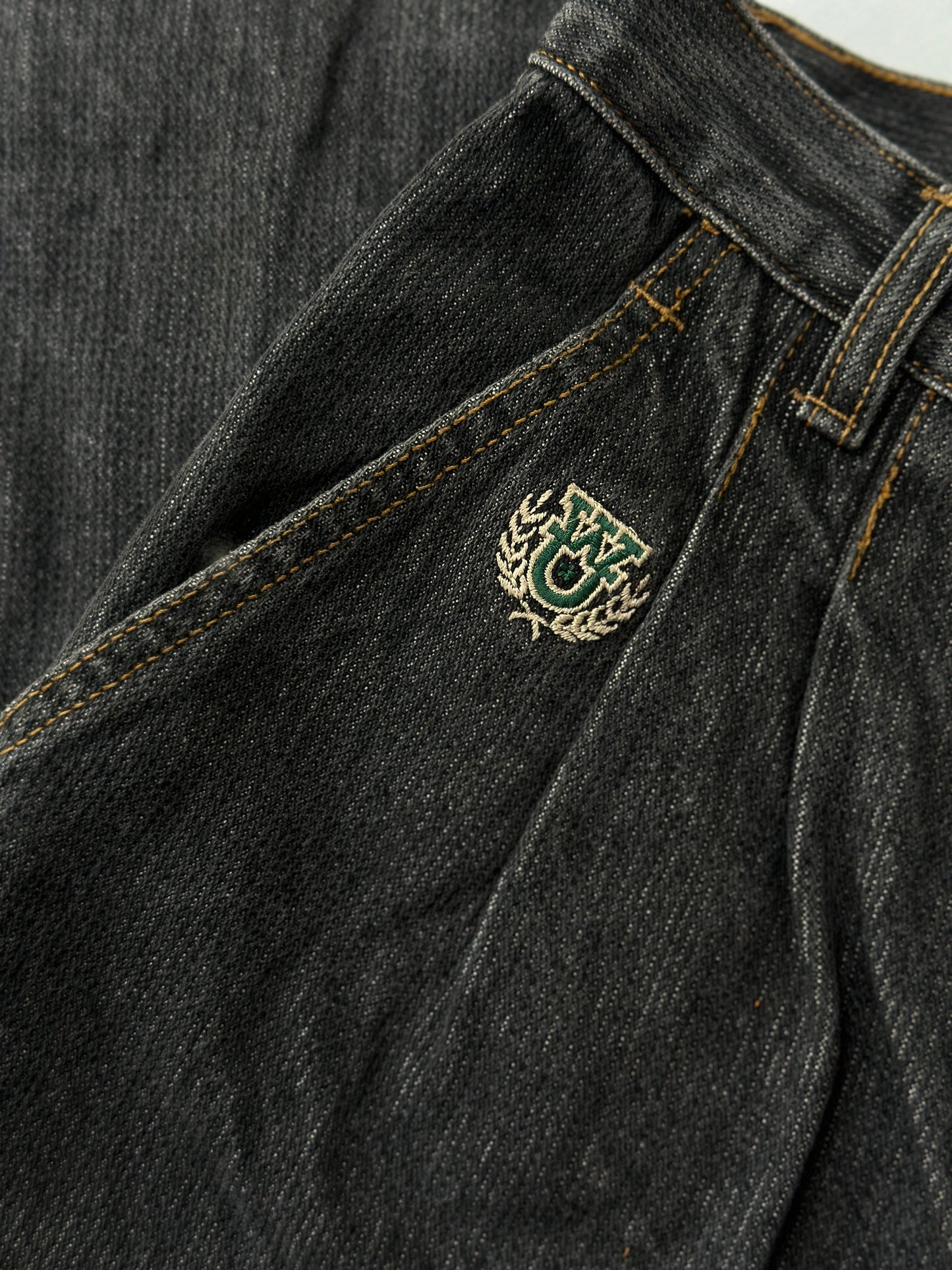 grey denim vintage jeans