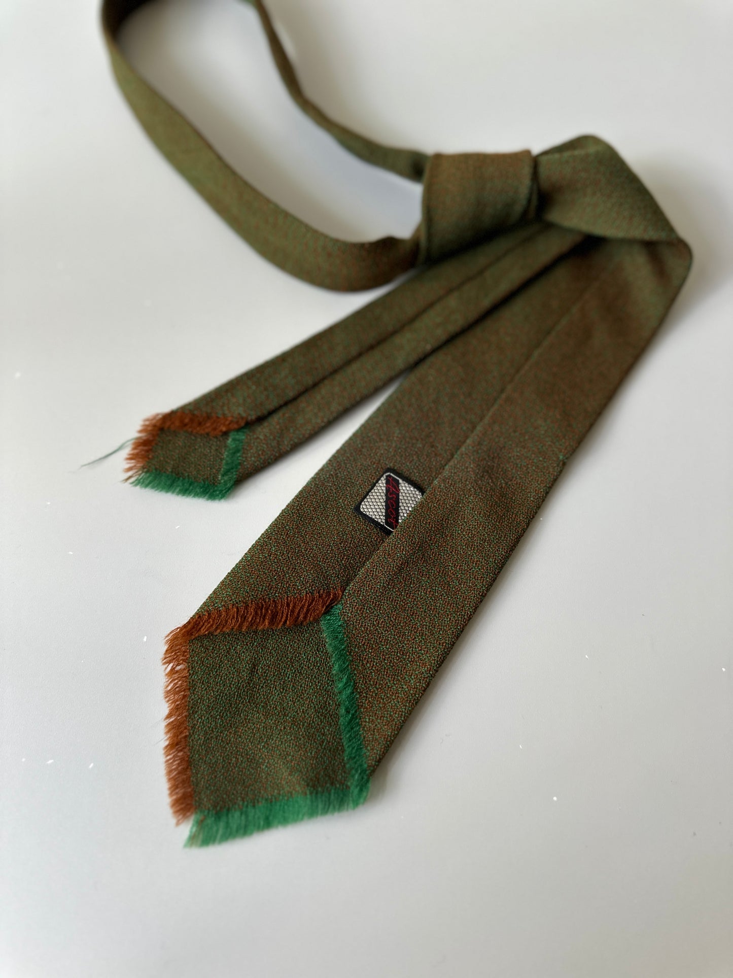 green toned tie