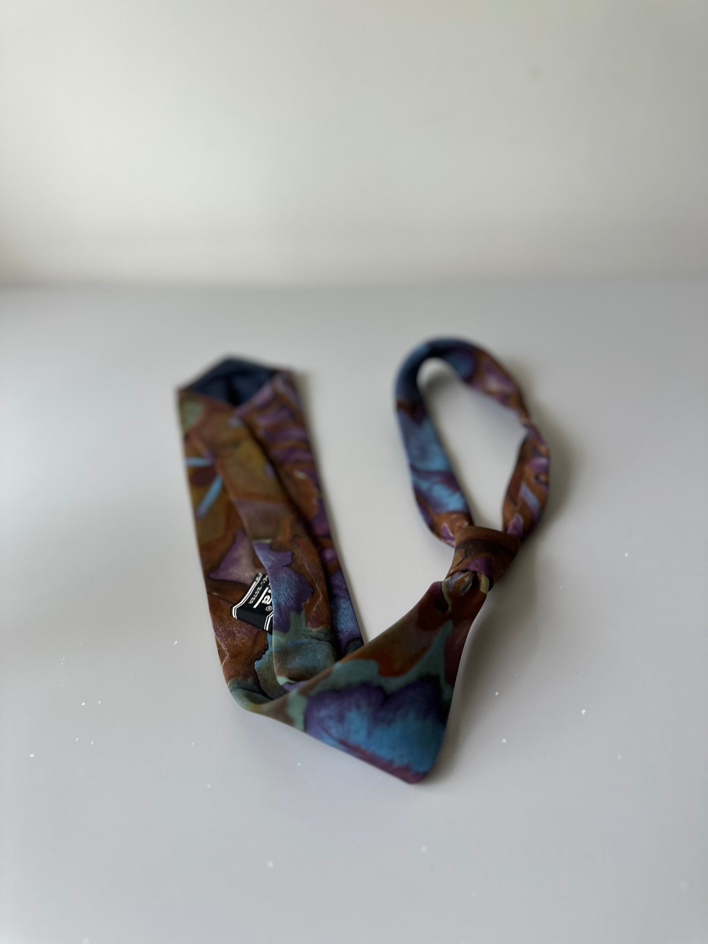 multi-coloured tie