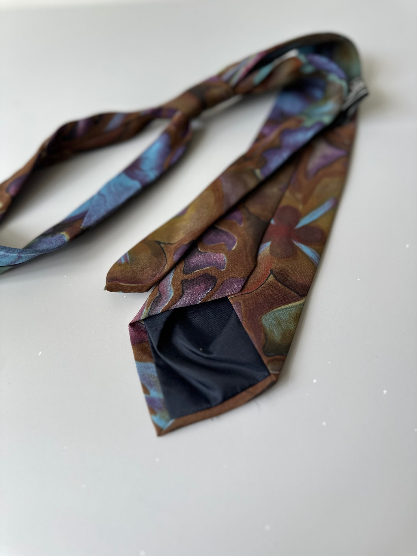 multi-coloured tie
