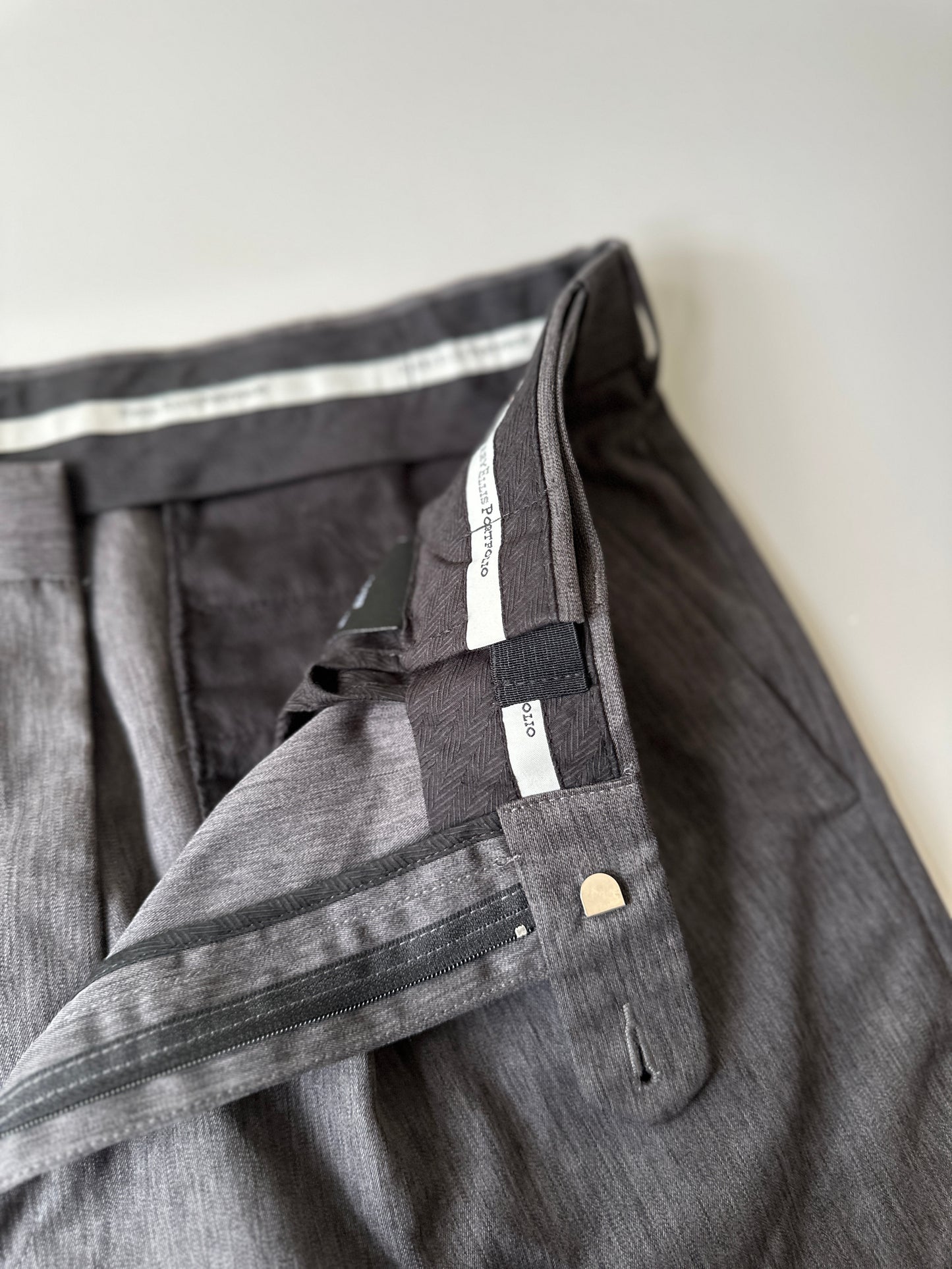 grey suit pants
