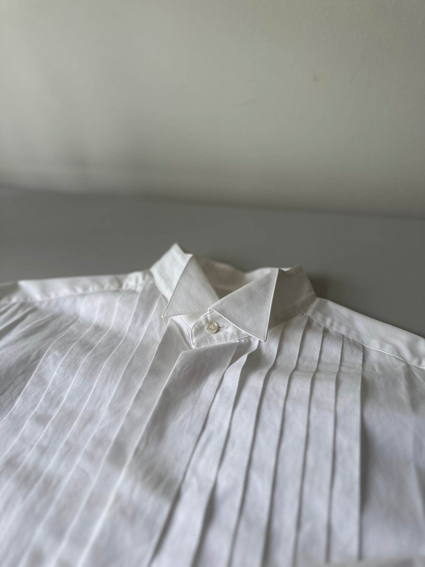 hugo boss white tuxedo button up