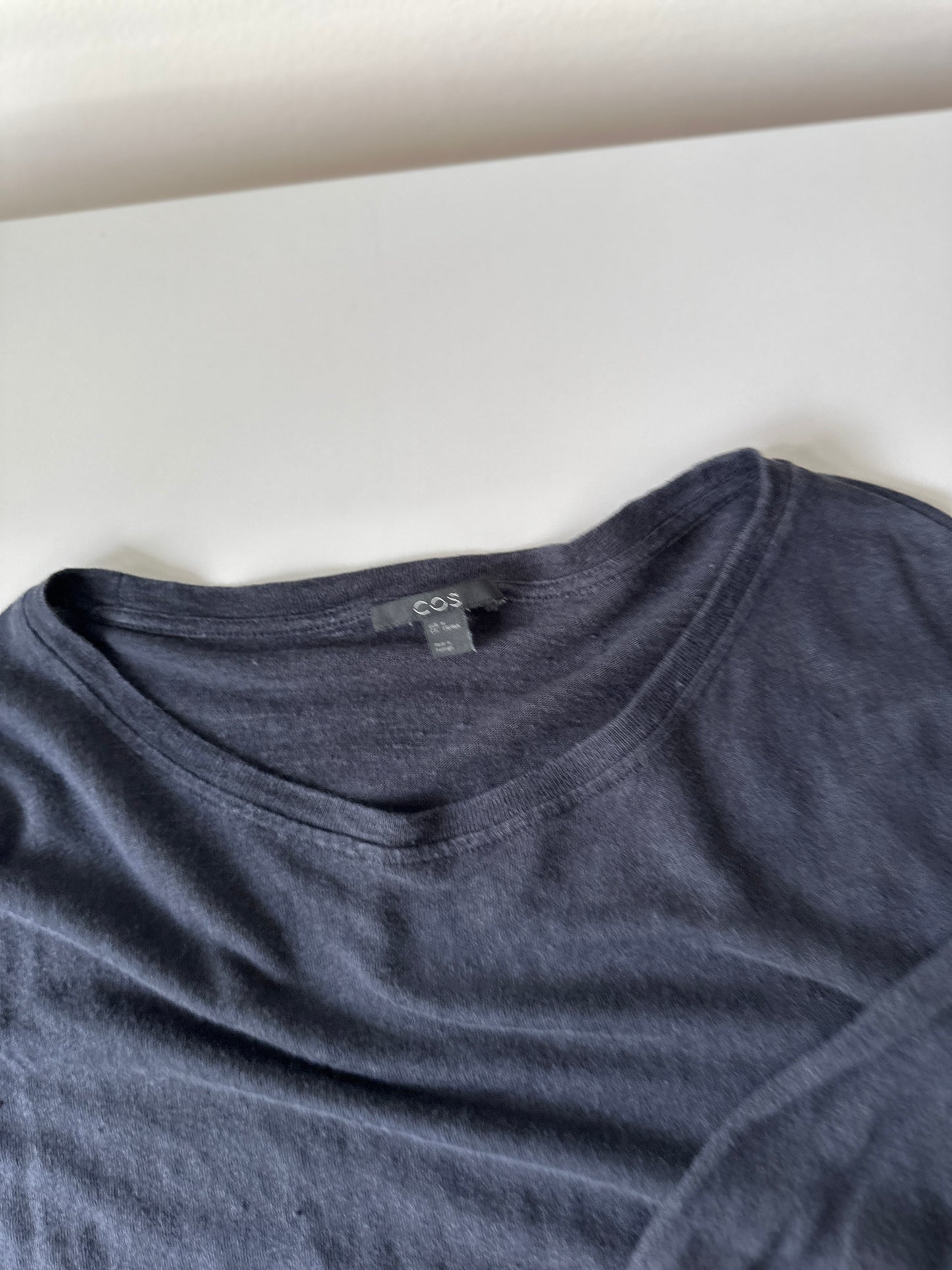 navy blue COS cardigan