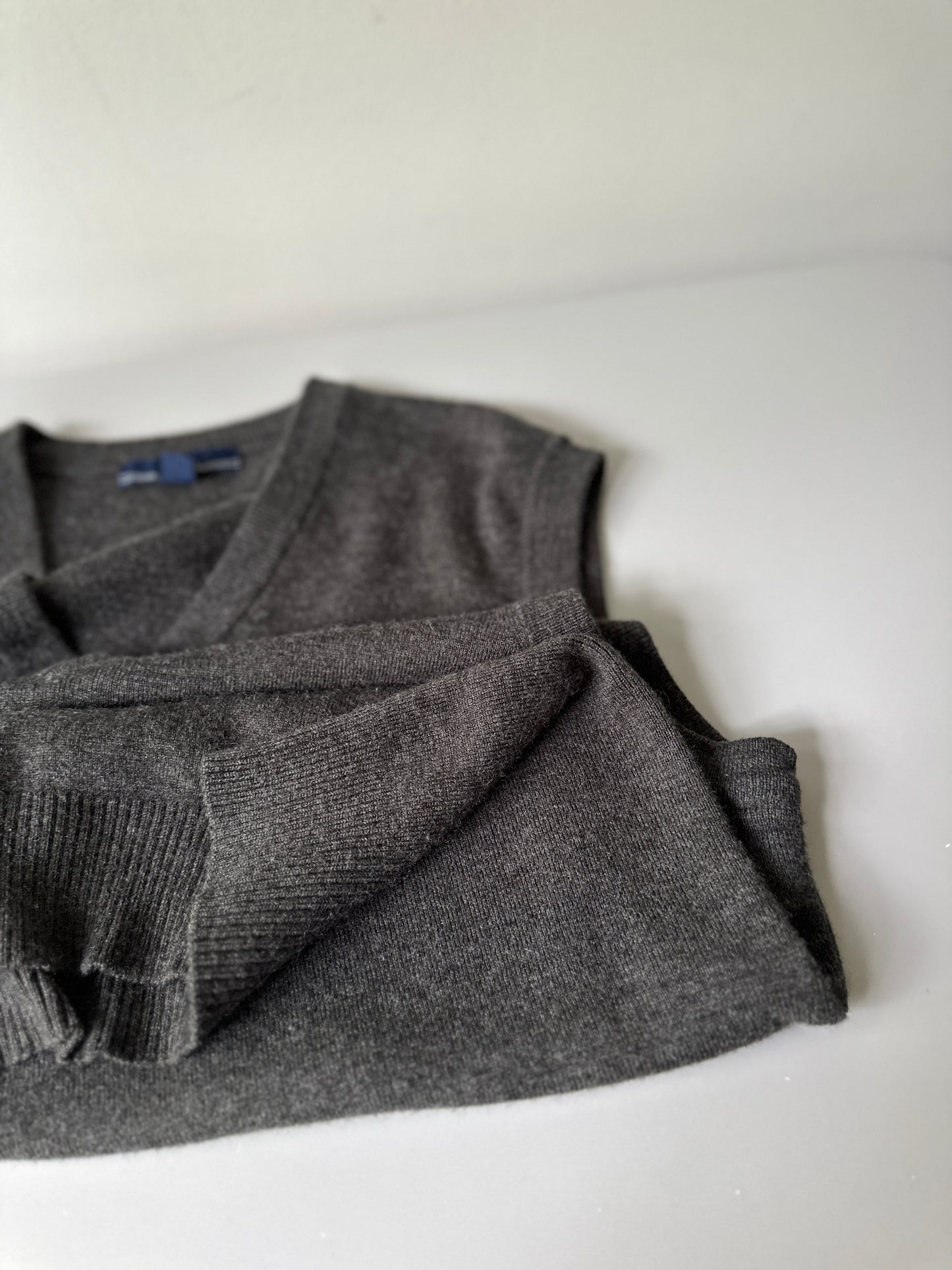 grey wool vest