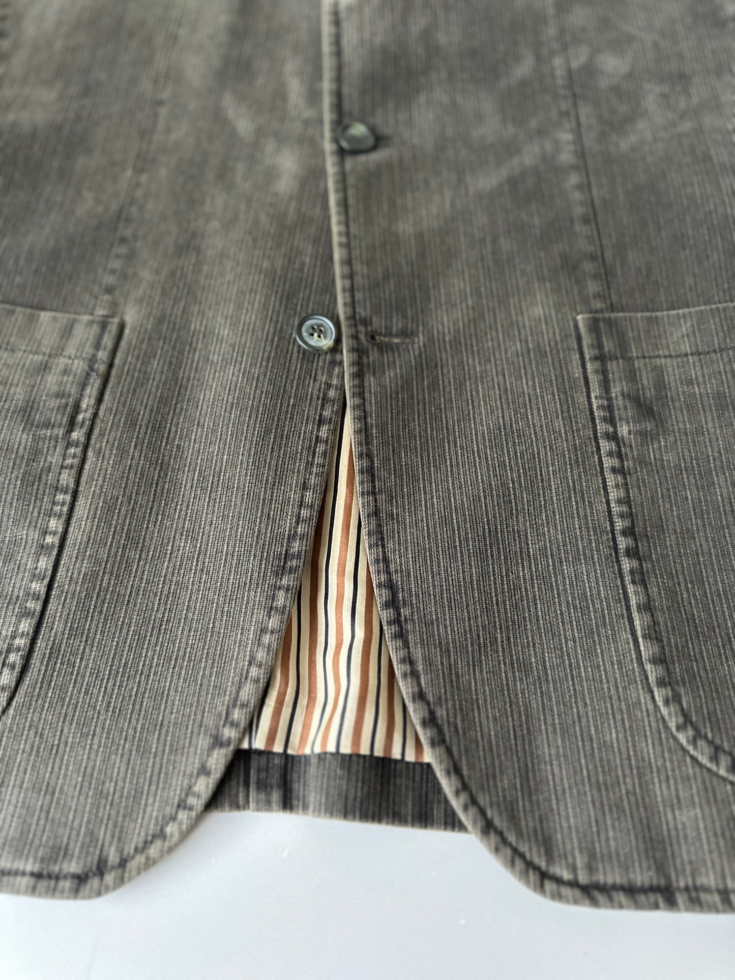 grey/brown denim suit jacket