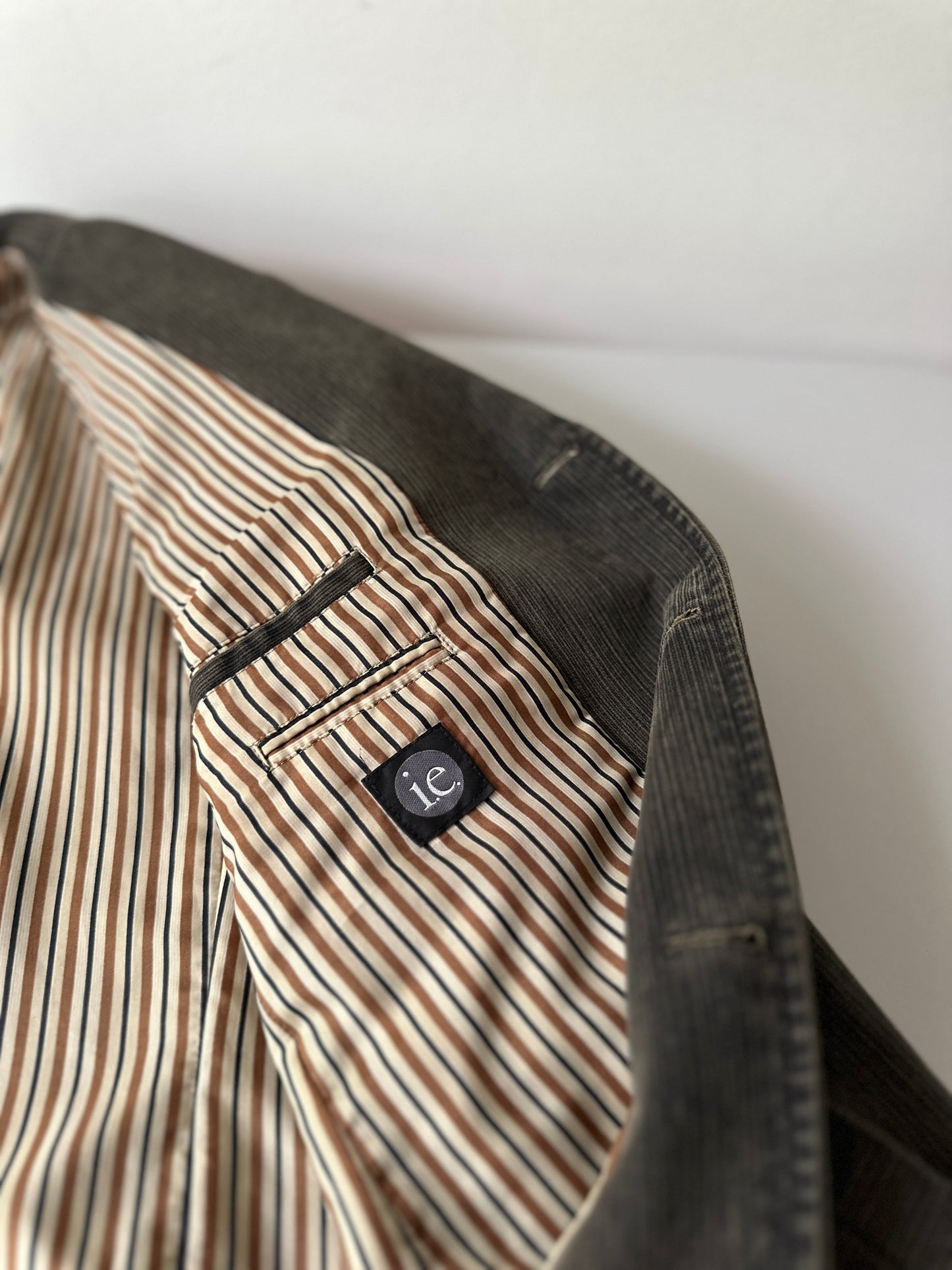 grey/brown denim suit jacket