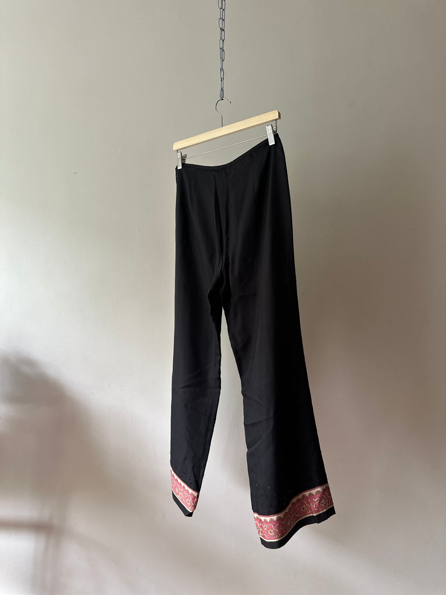 sequin silk pants