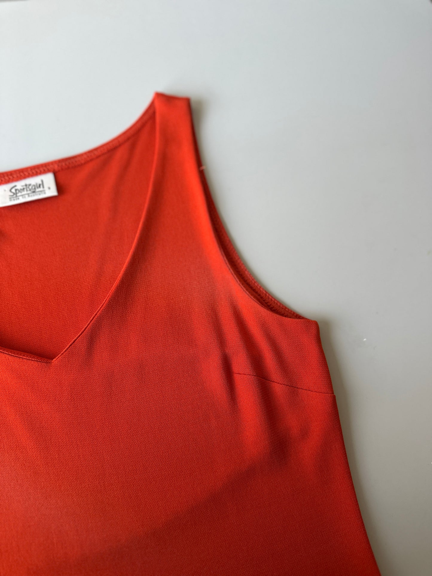 vibrant orange y2k Sportsgirl dress