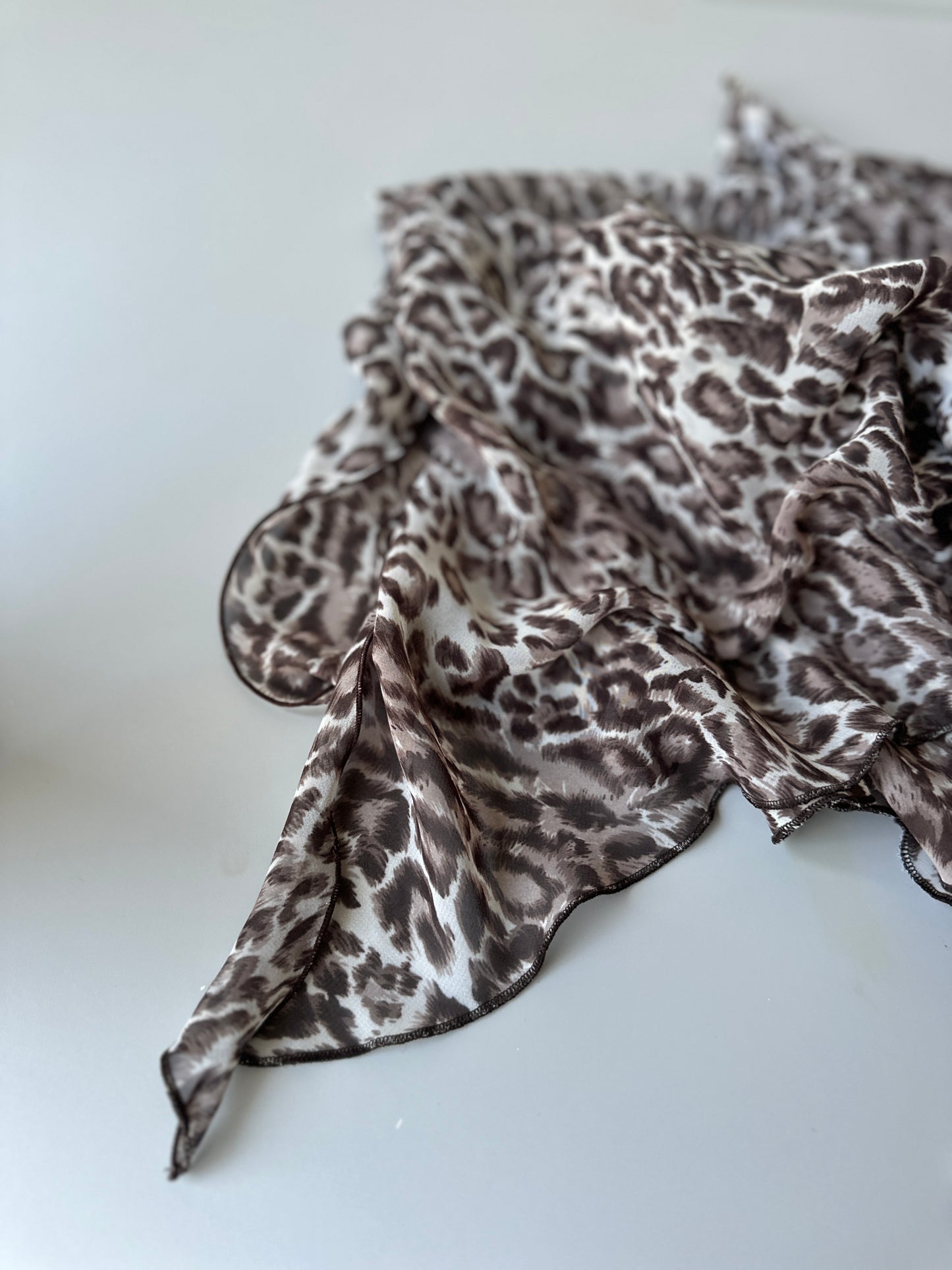 y2k leopard print sheer dress