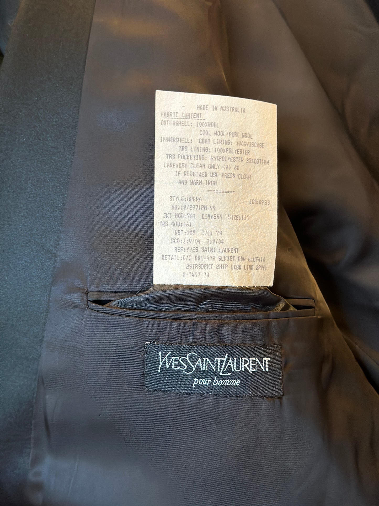 Yves Saint Laurent tuxedo jacket