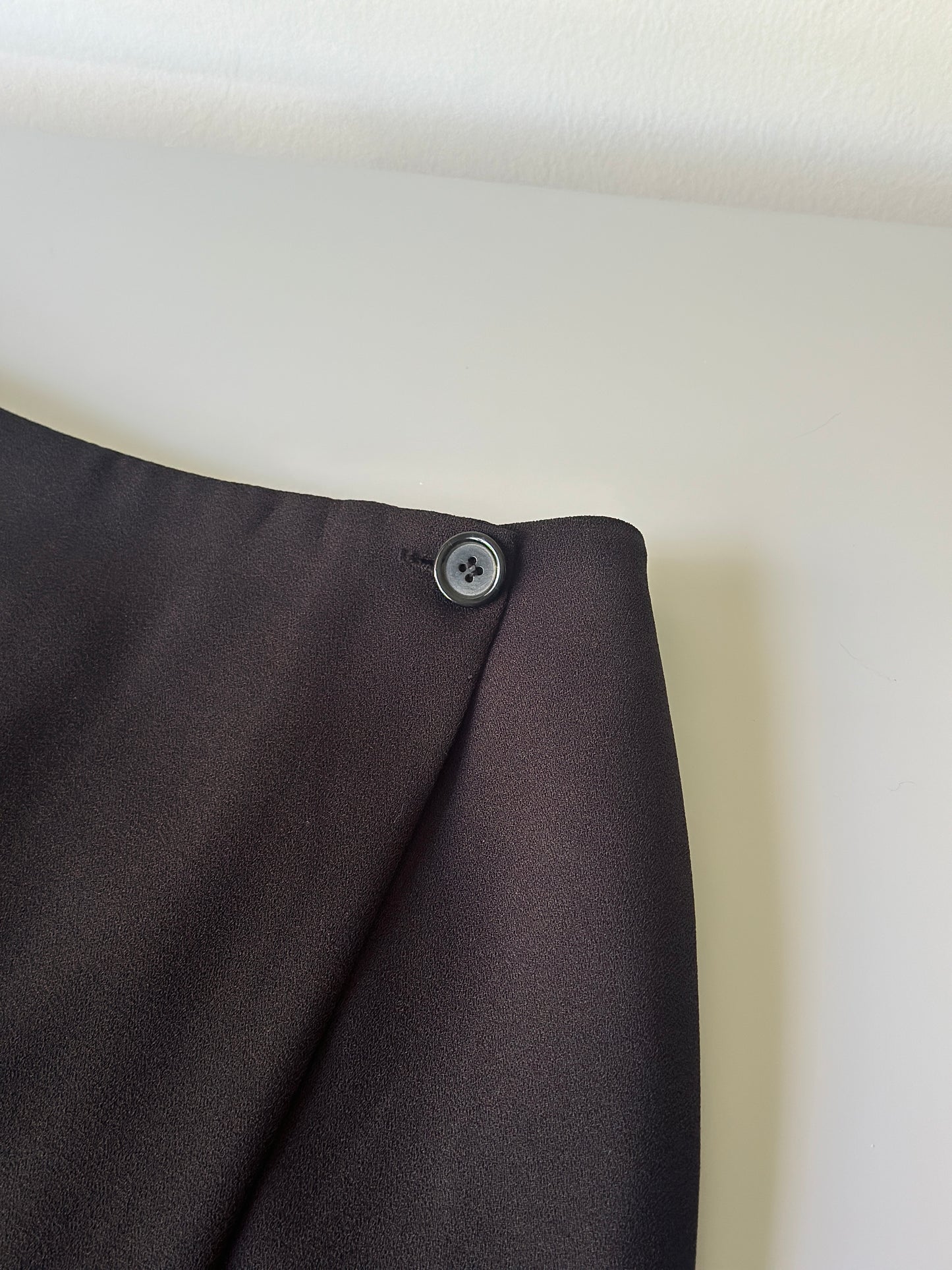 high waist button-up mini skirt