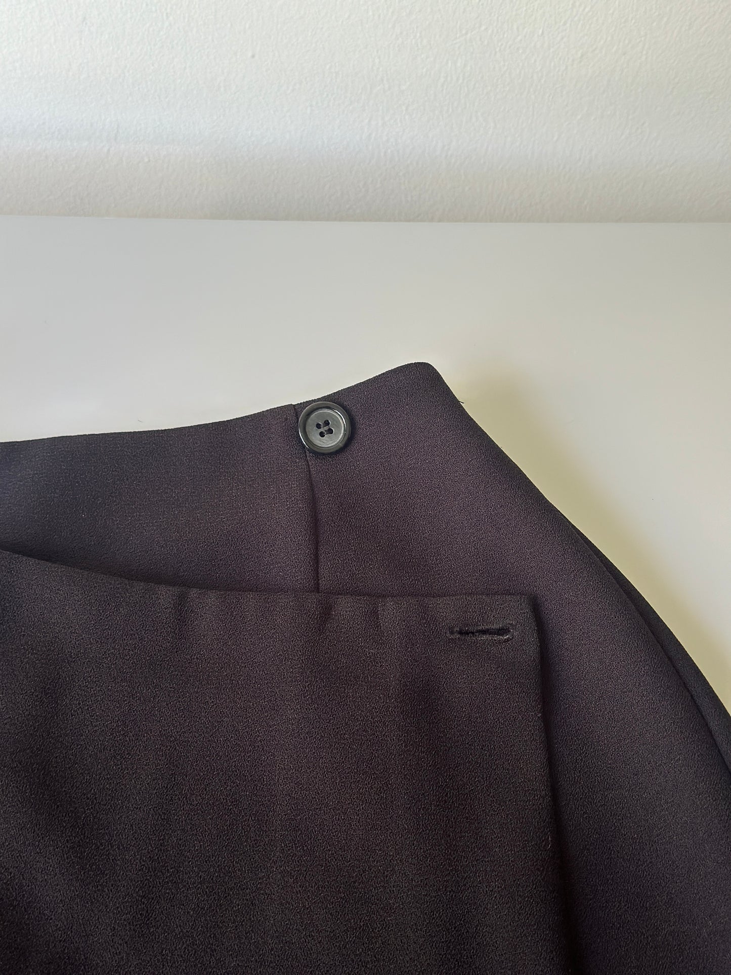 high waist button-up mini skirt