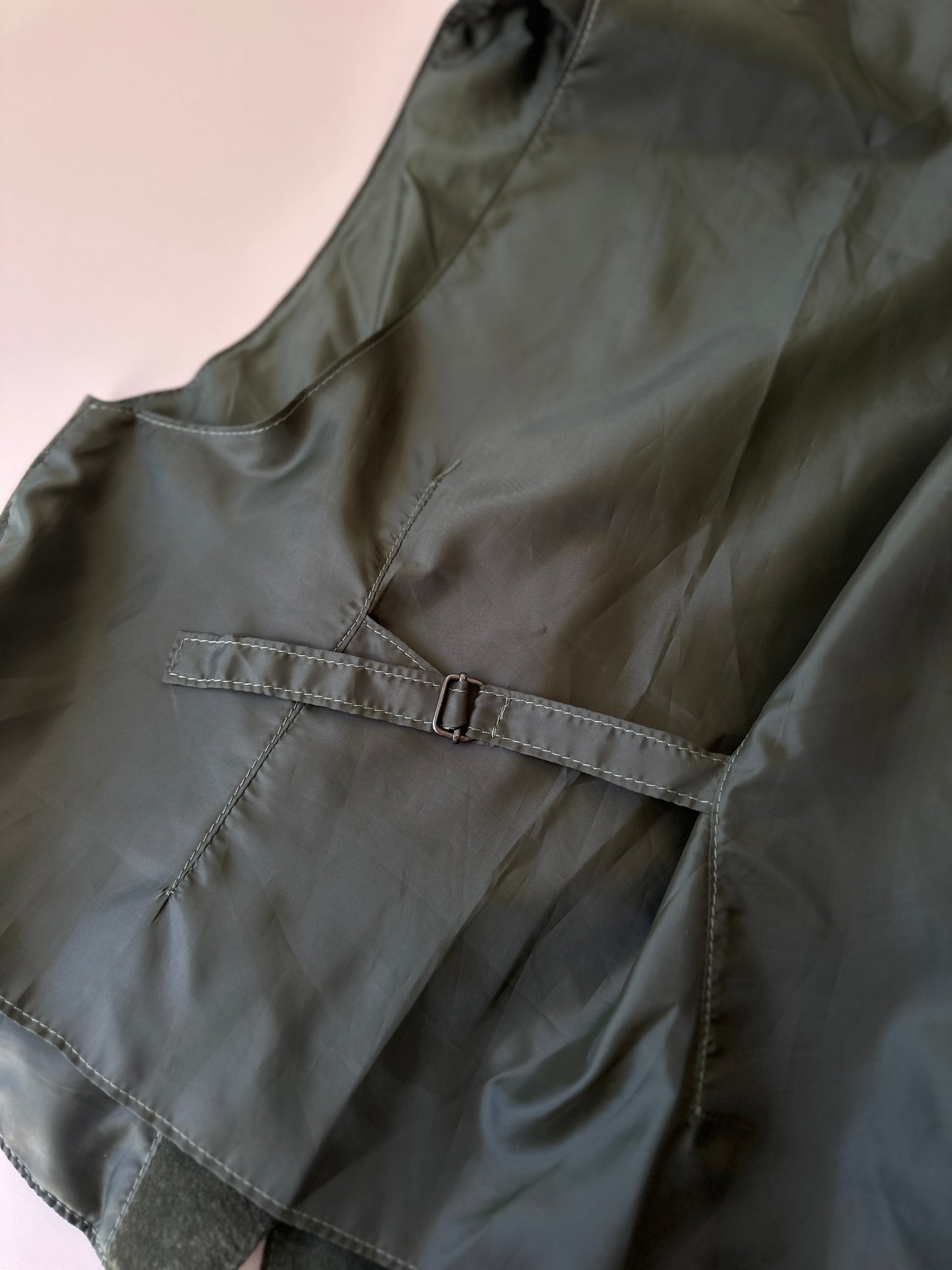 JAG green pig skin vest