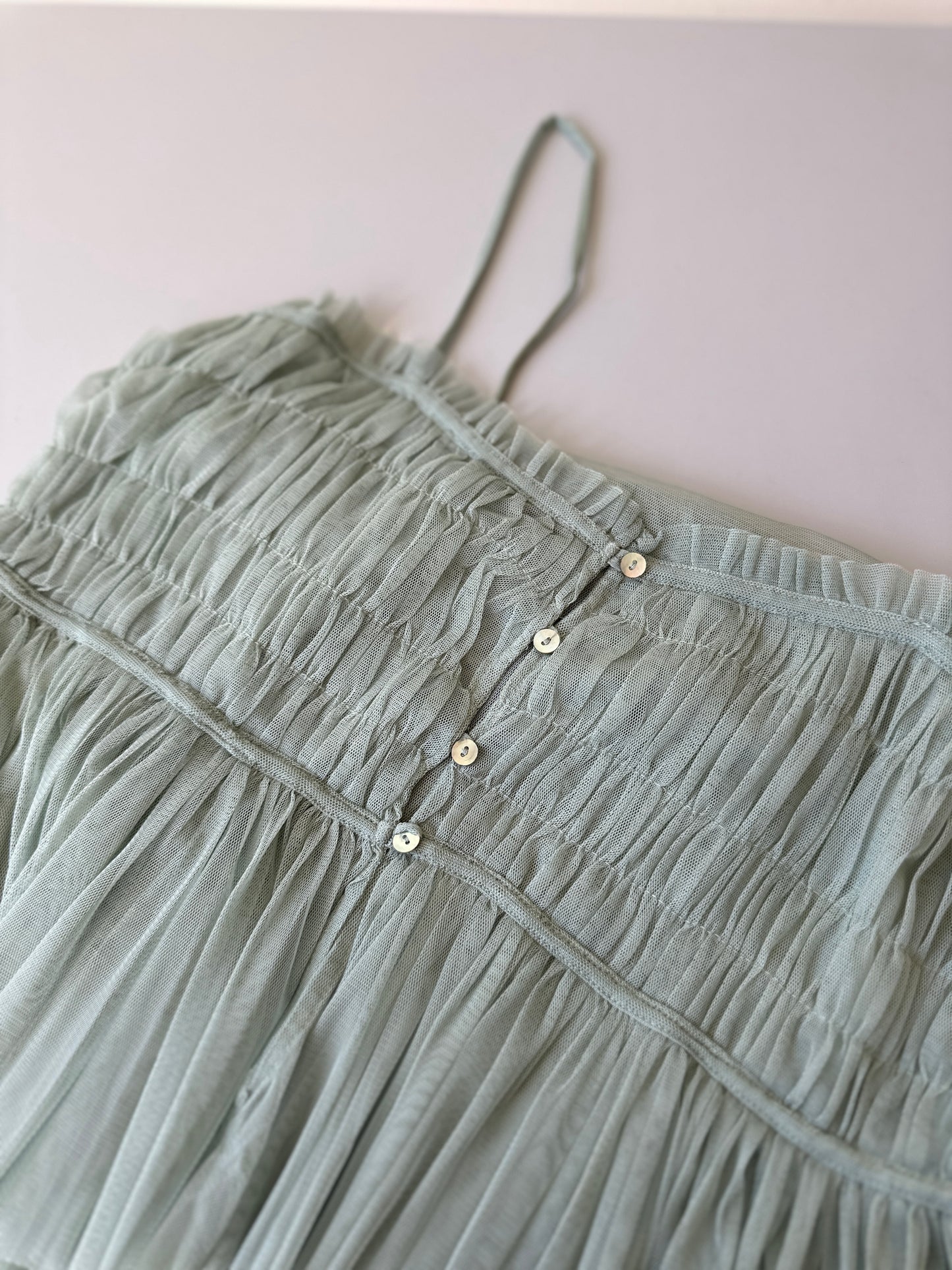 sheer mint green blouse