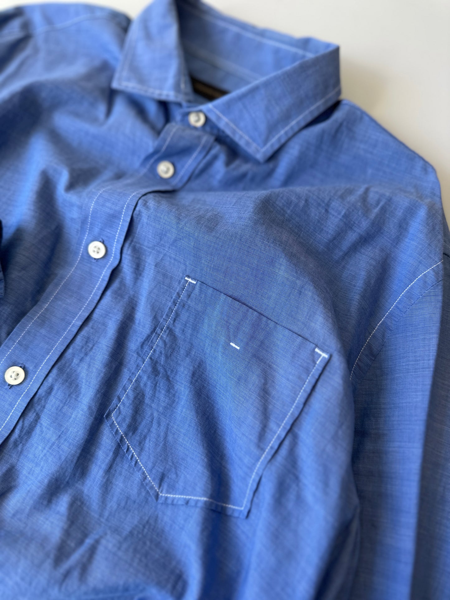 Country Road blue cotton button up