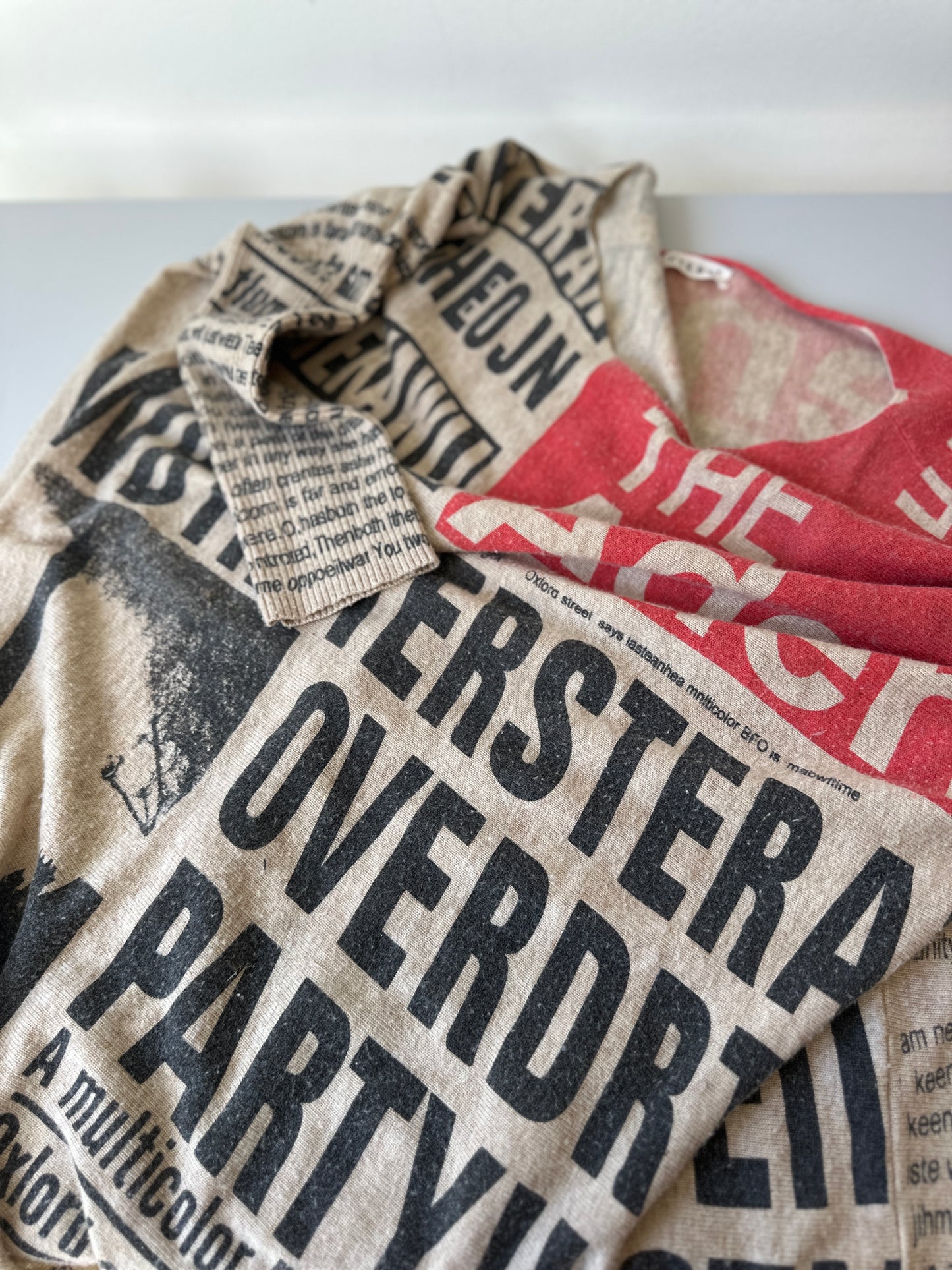 European printed jumper