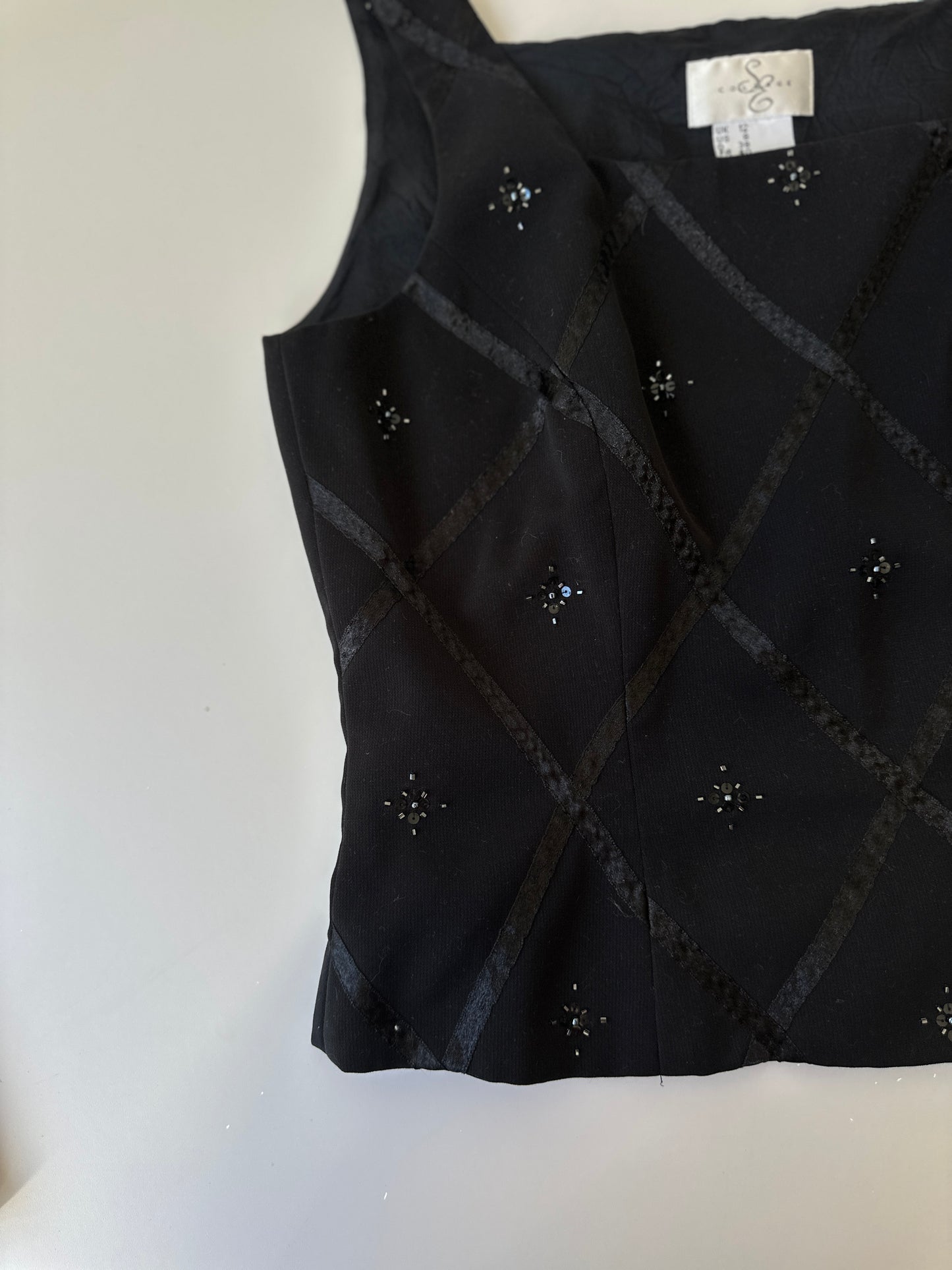velvet square neck bodice