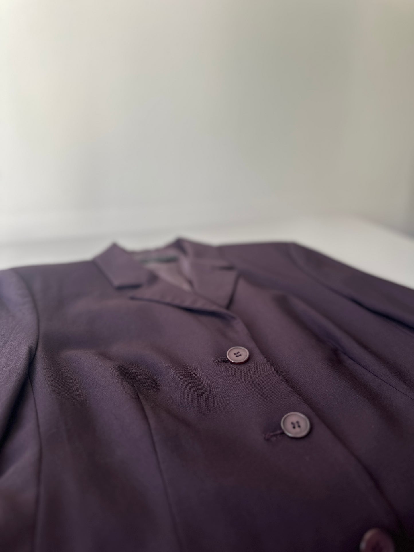 purple two piece suit