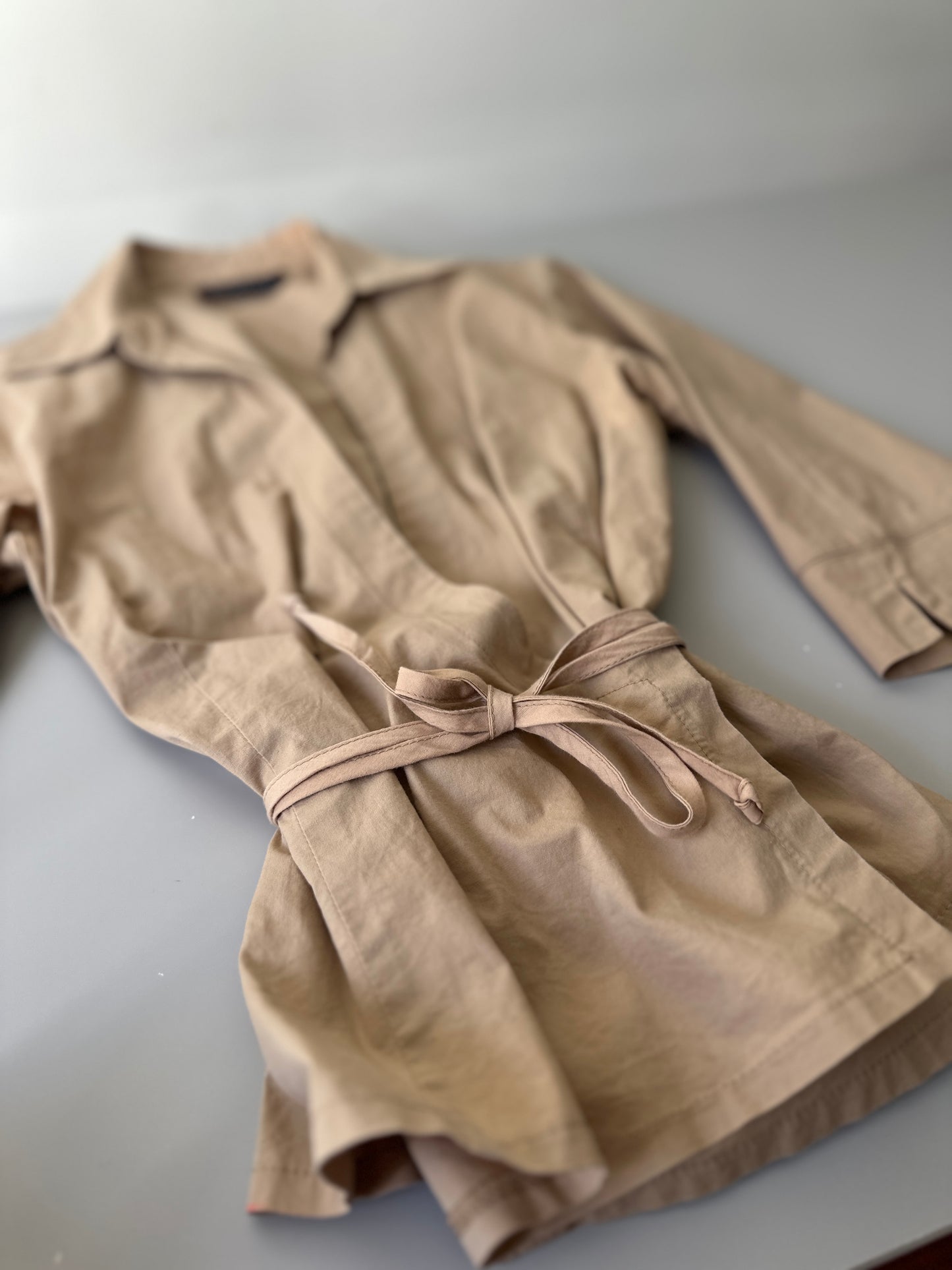 wrap around cotton blouse
