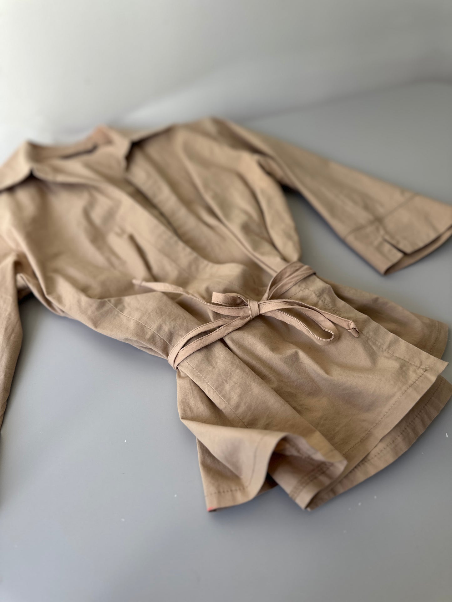wrap around cotton blouse