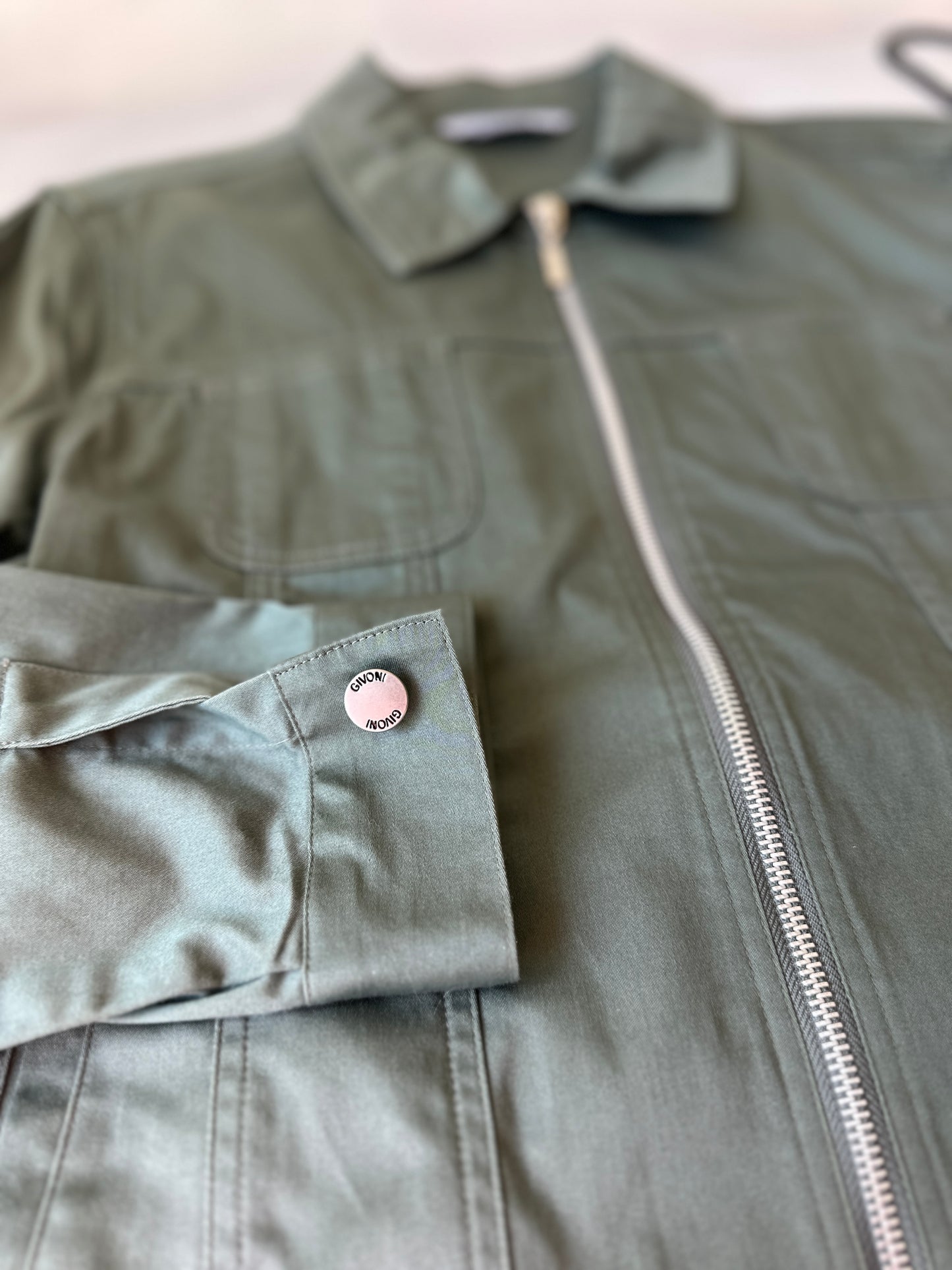Givoni khaki zip up jacket