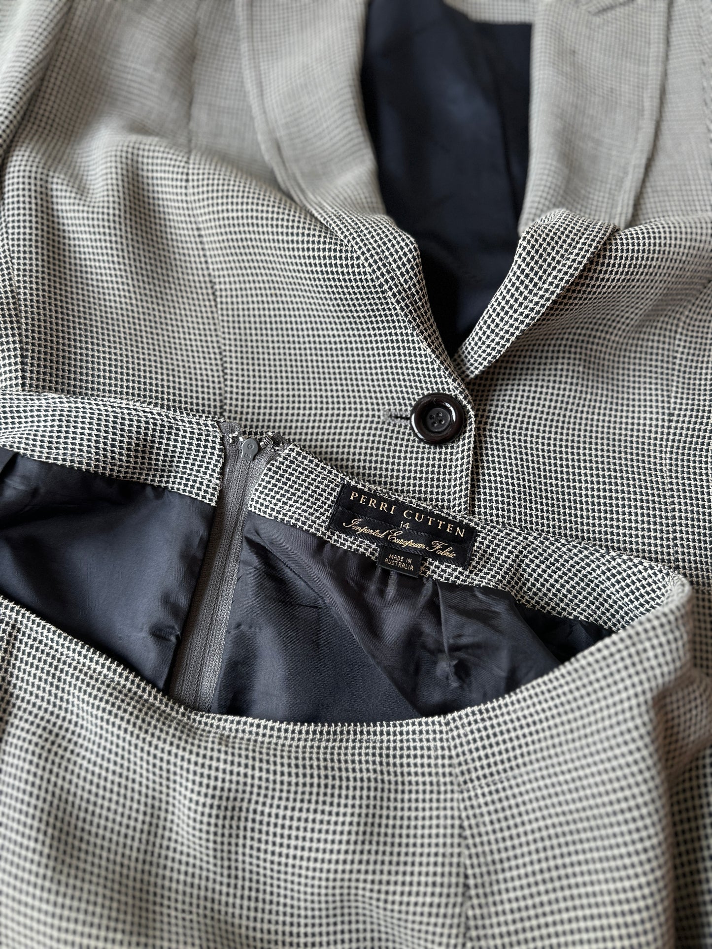 Perri Cutten two piece suit