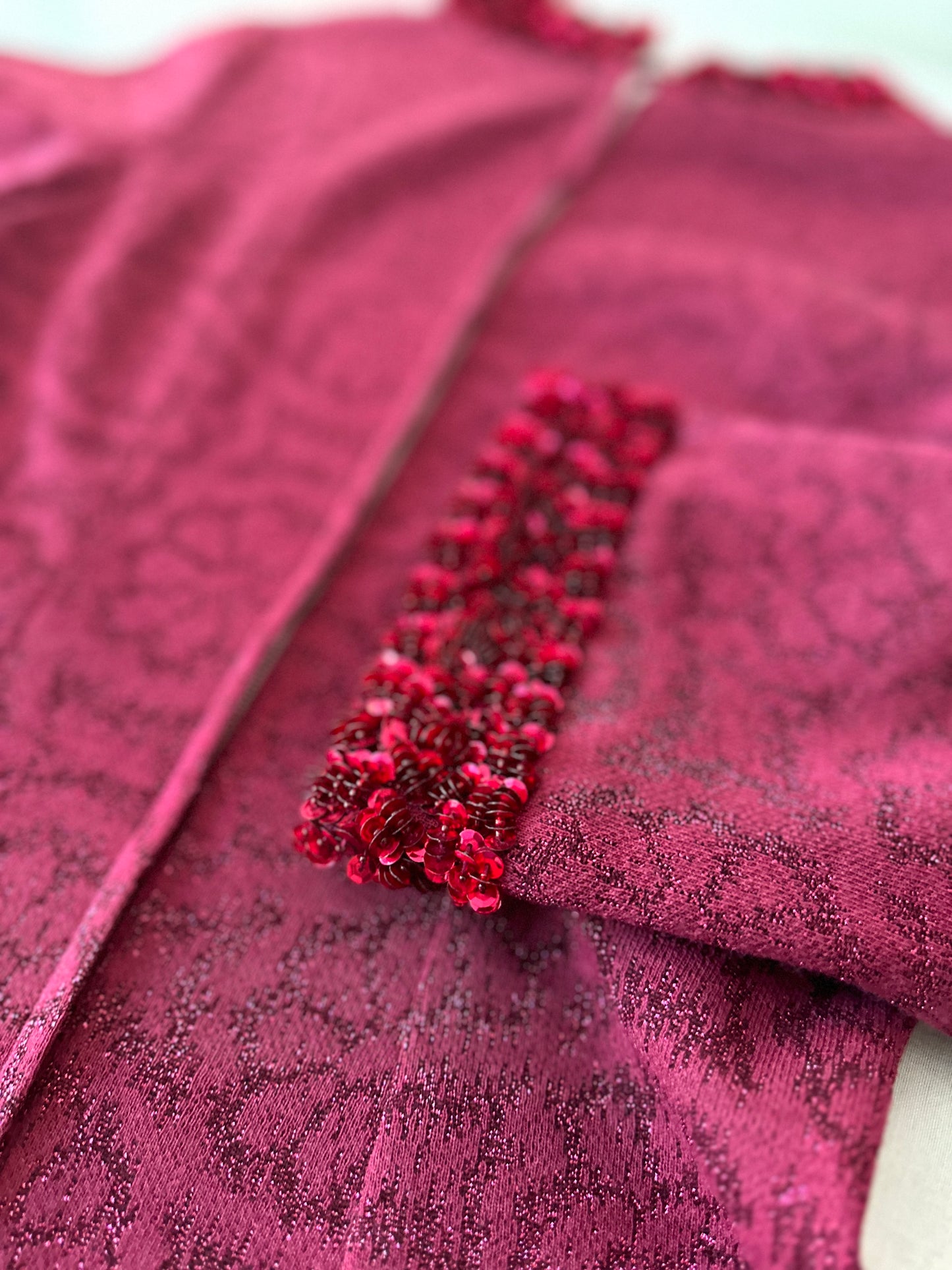 maroon sequin dress