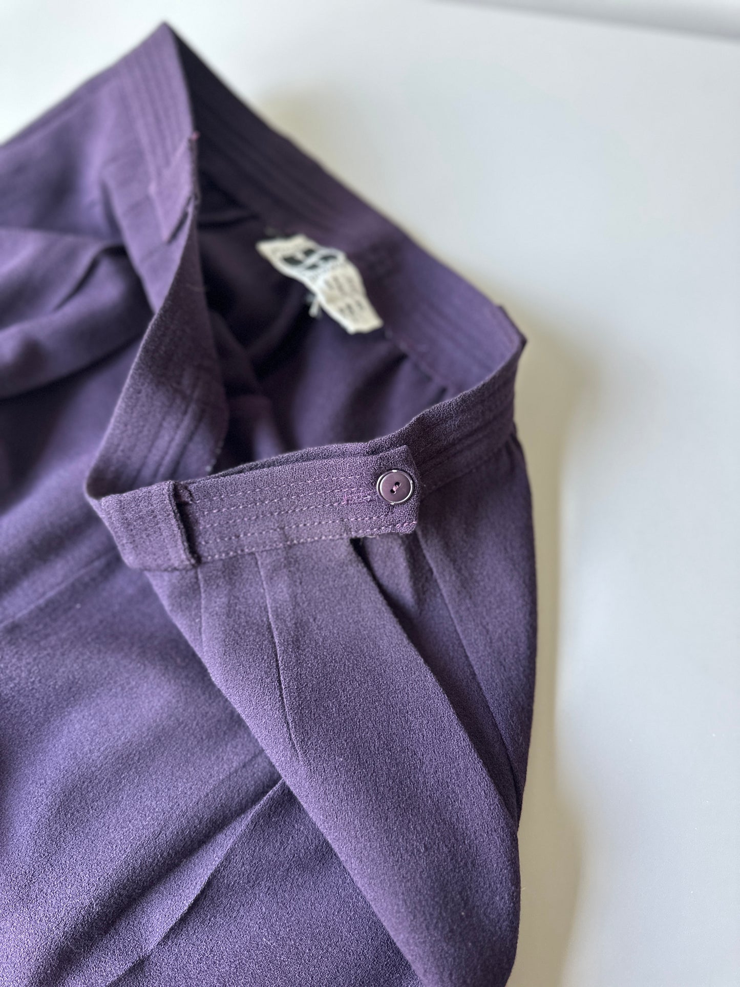 purple high waisted pants