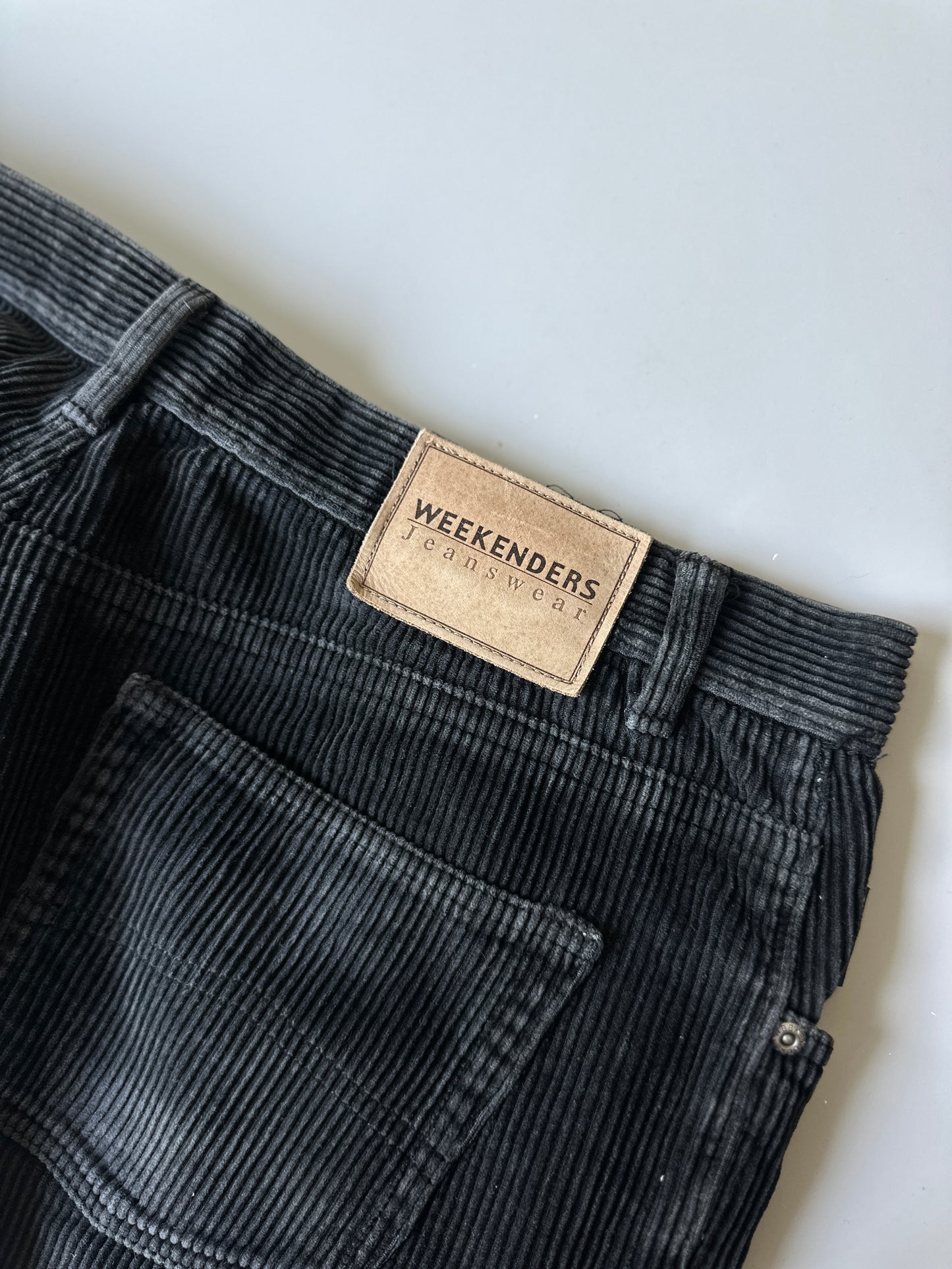 black corduroy pants