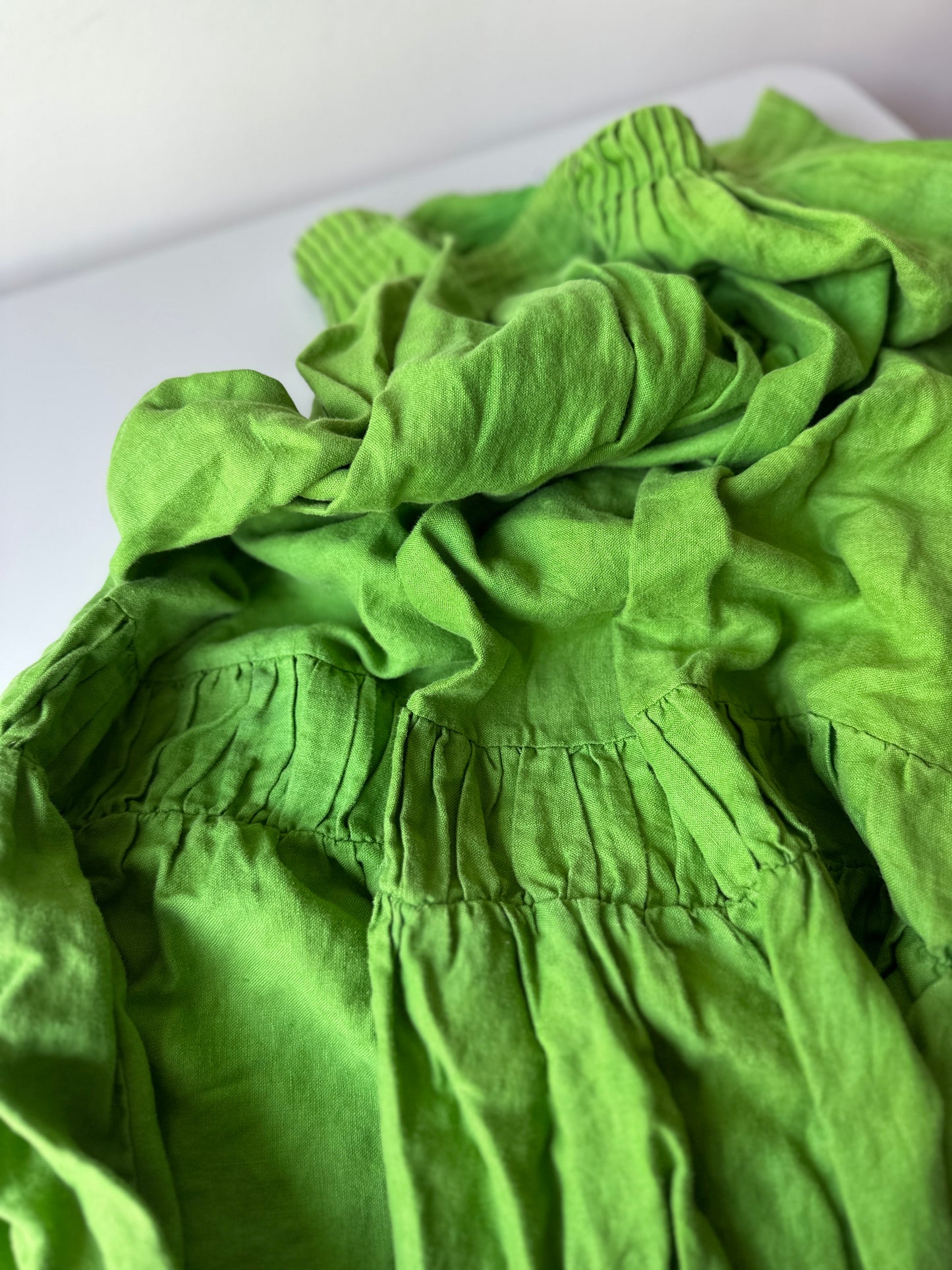 Country Road green linen maxi skirt