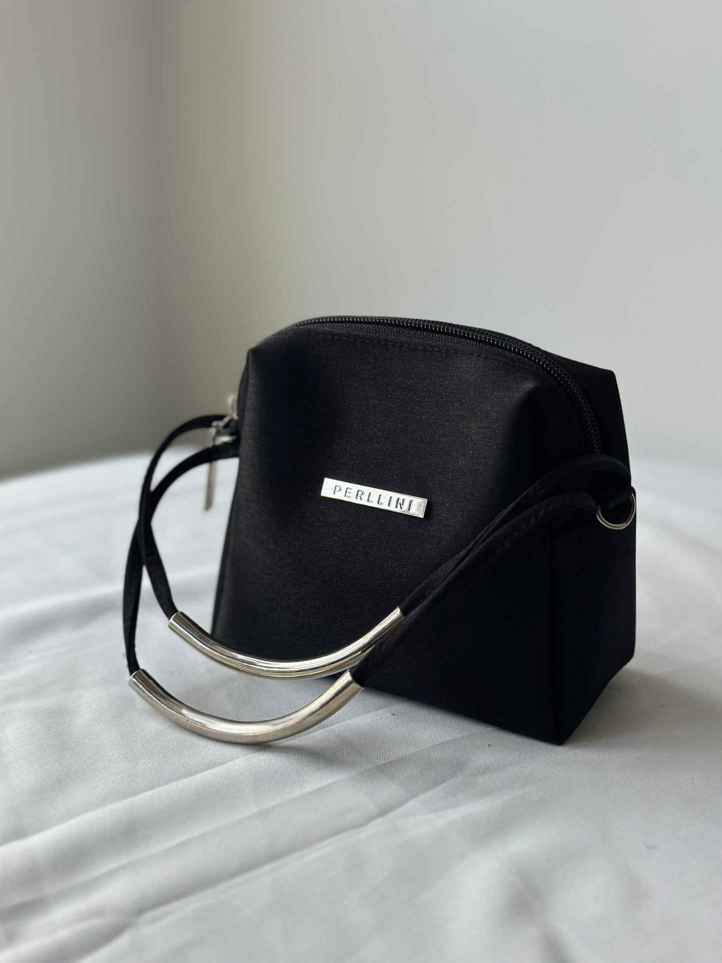 satin long/short strap purse