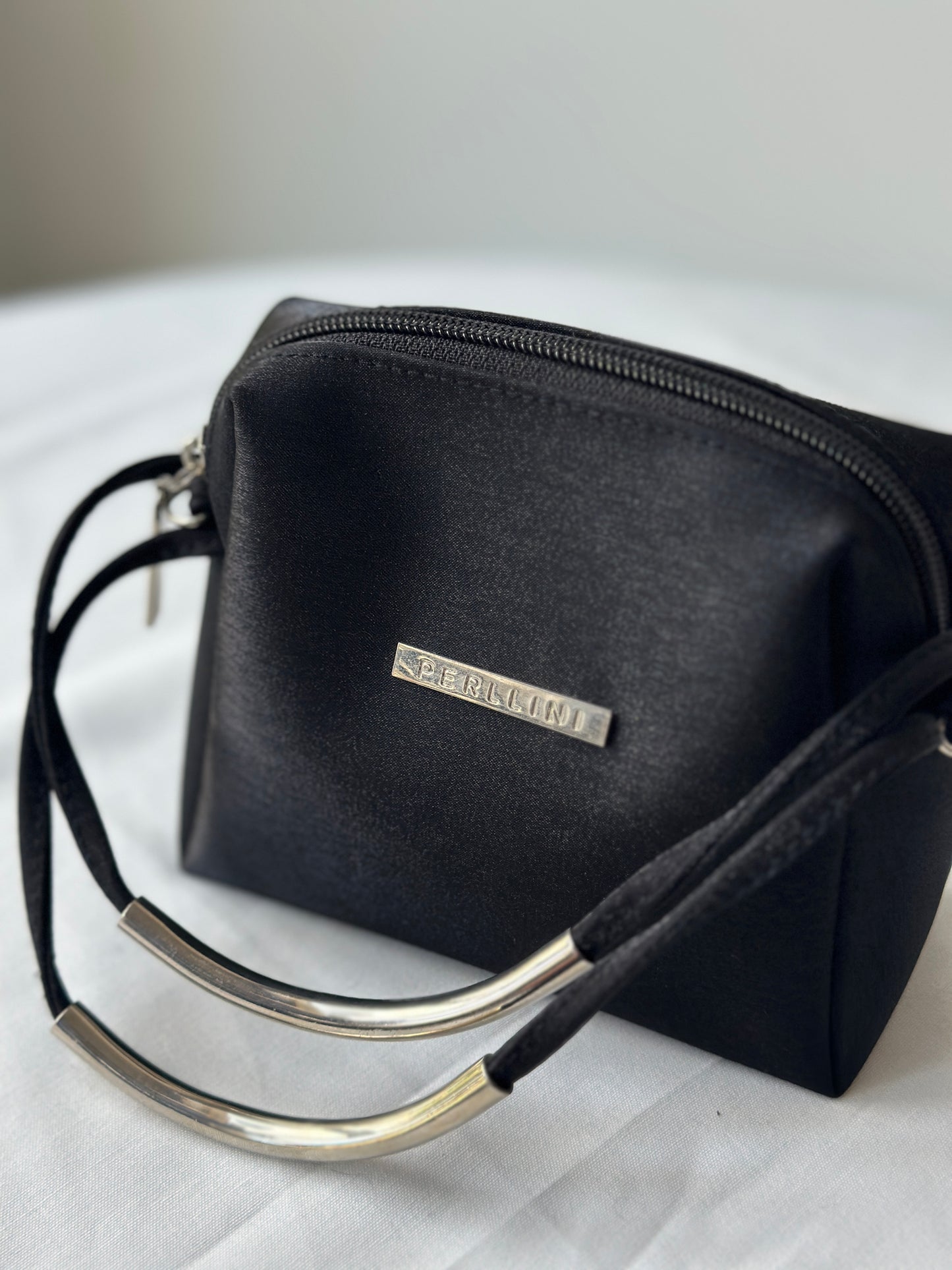 satin long/short strap purse
