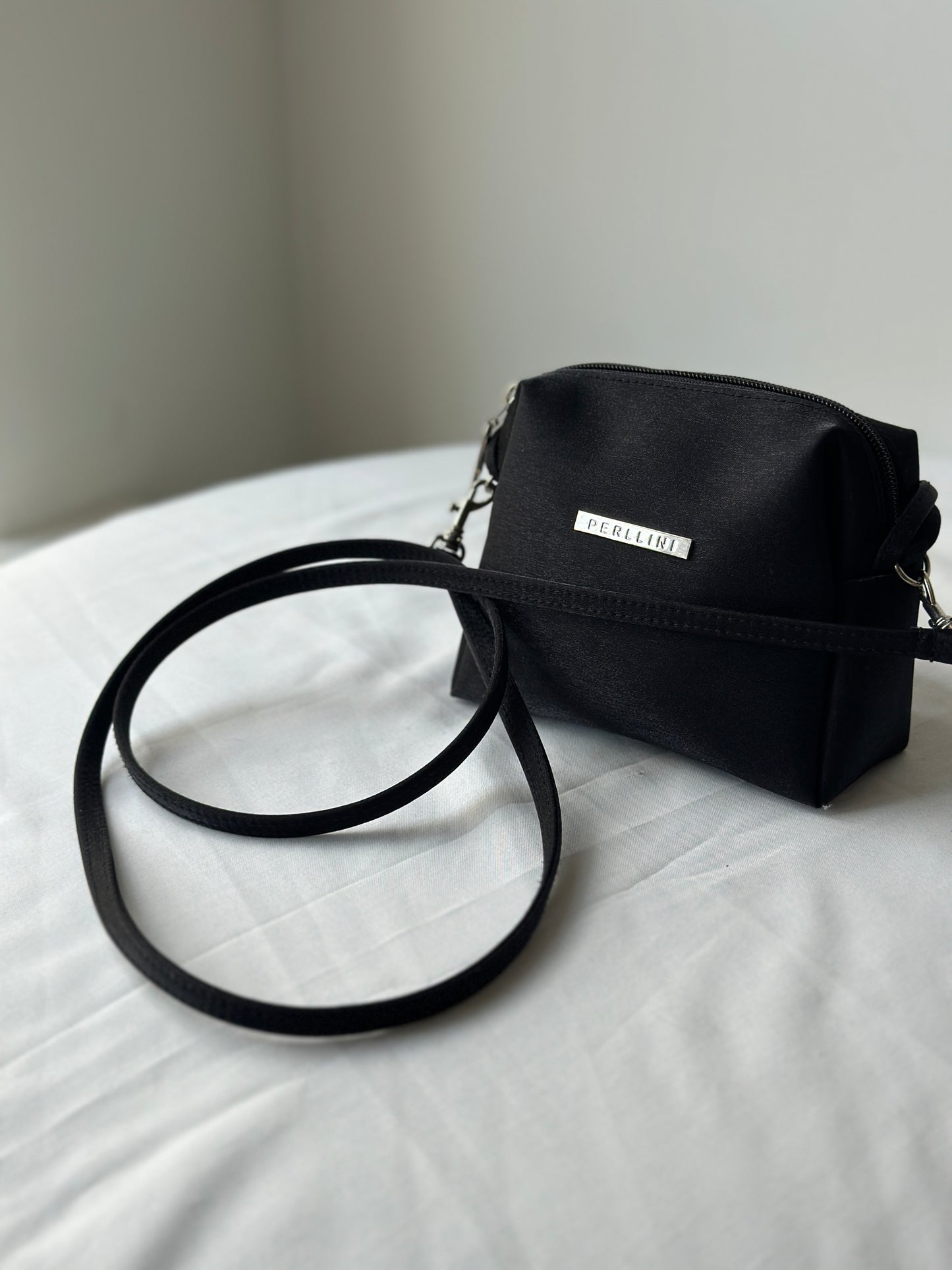 satin long/short strap purse