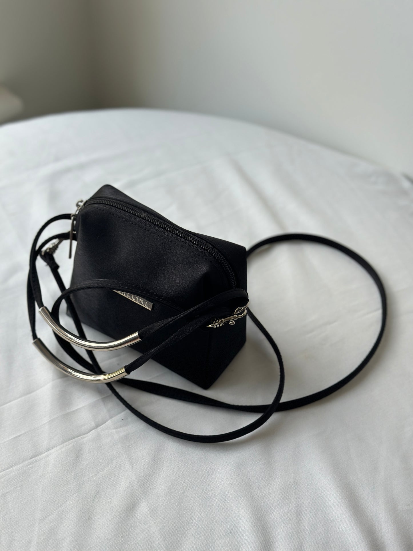 satin long/short strap purse