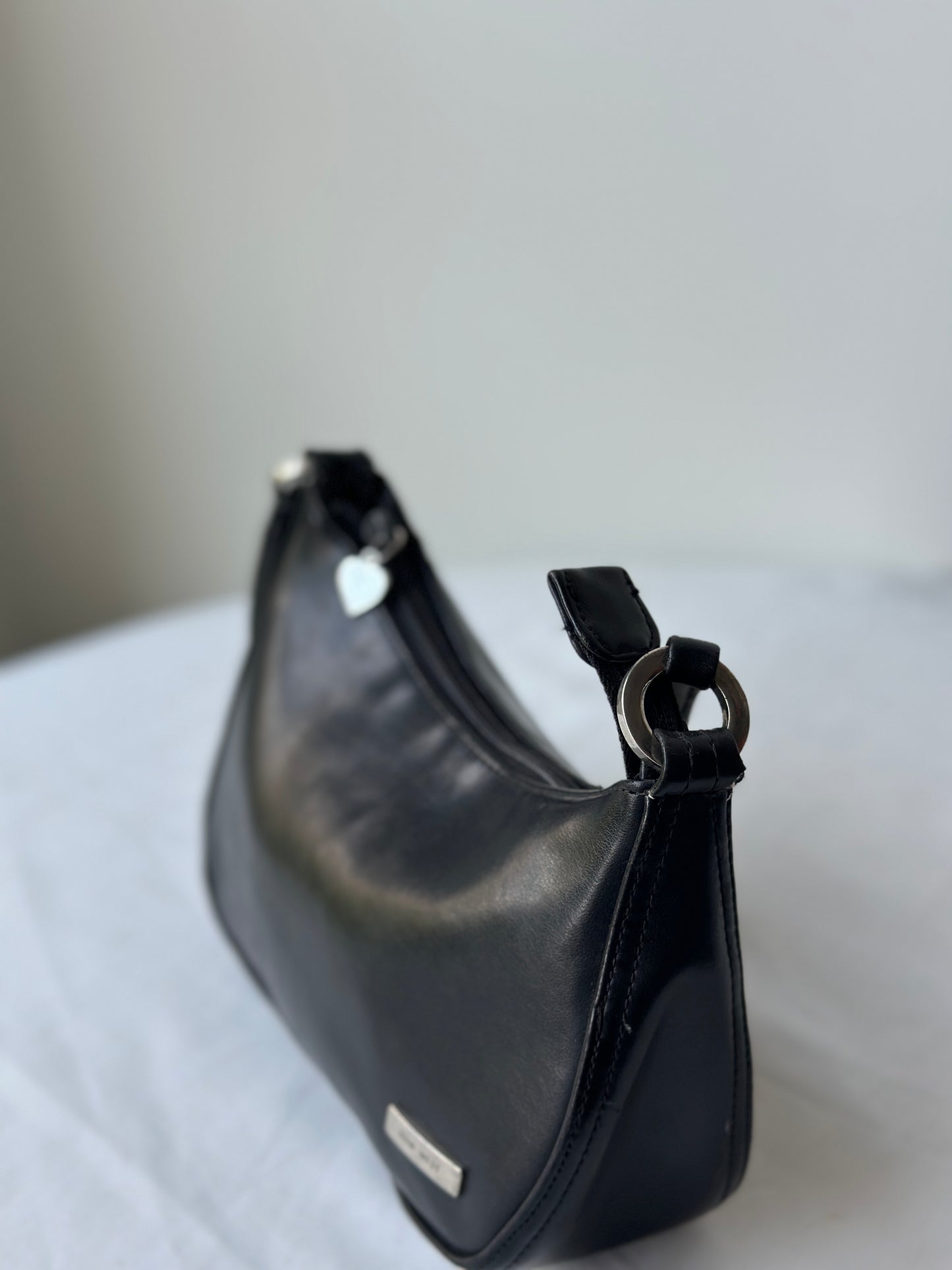 small black soft leather purse