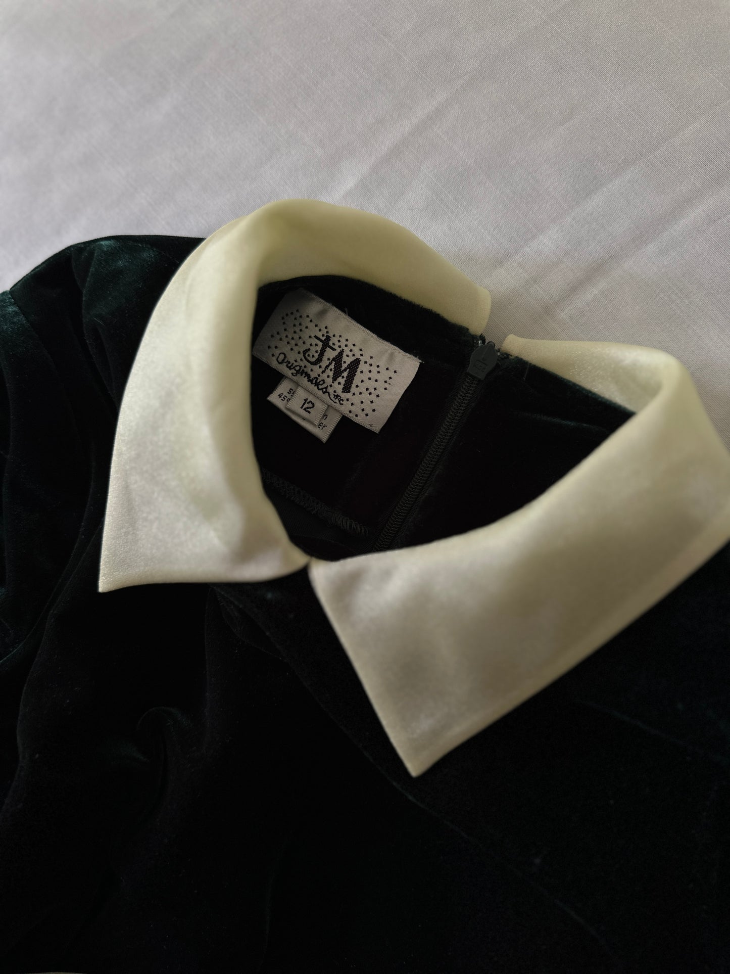 emerald green velvet babydoll dress