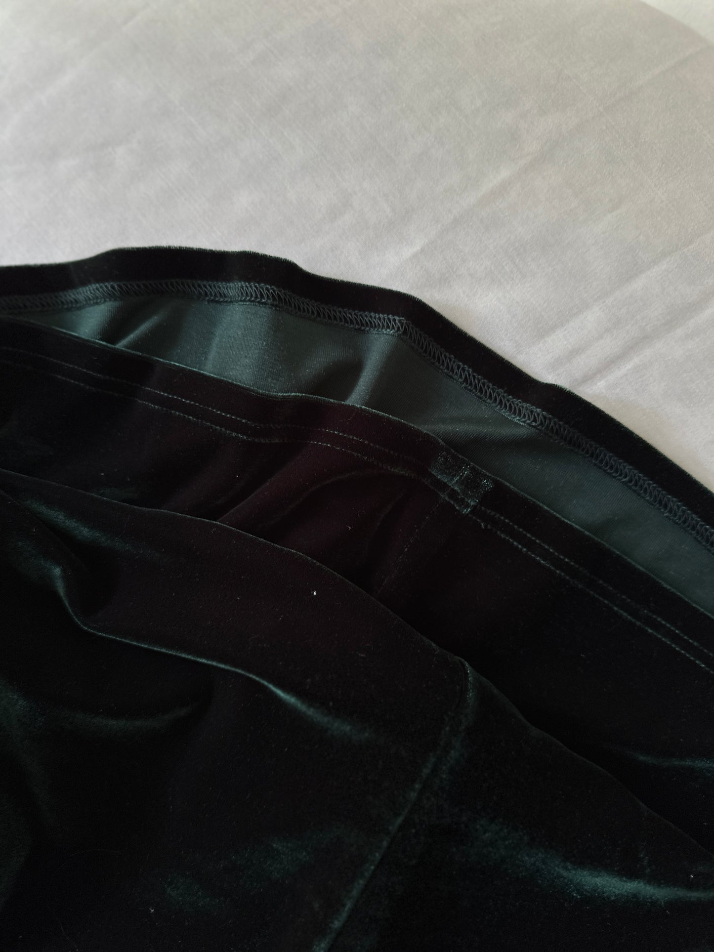 emerald green velvet babydoll dress