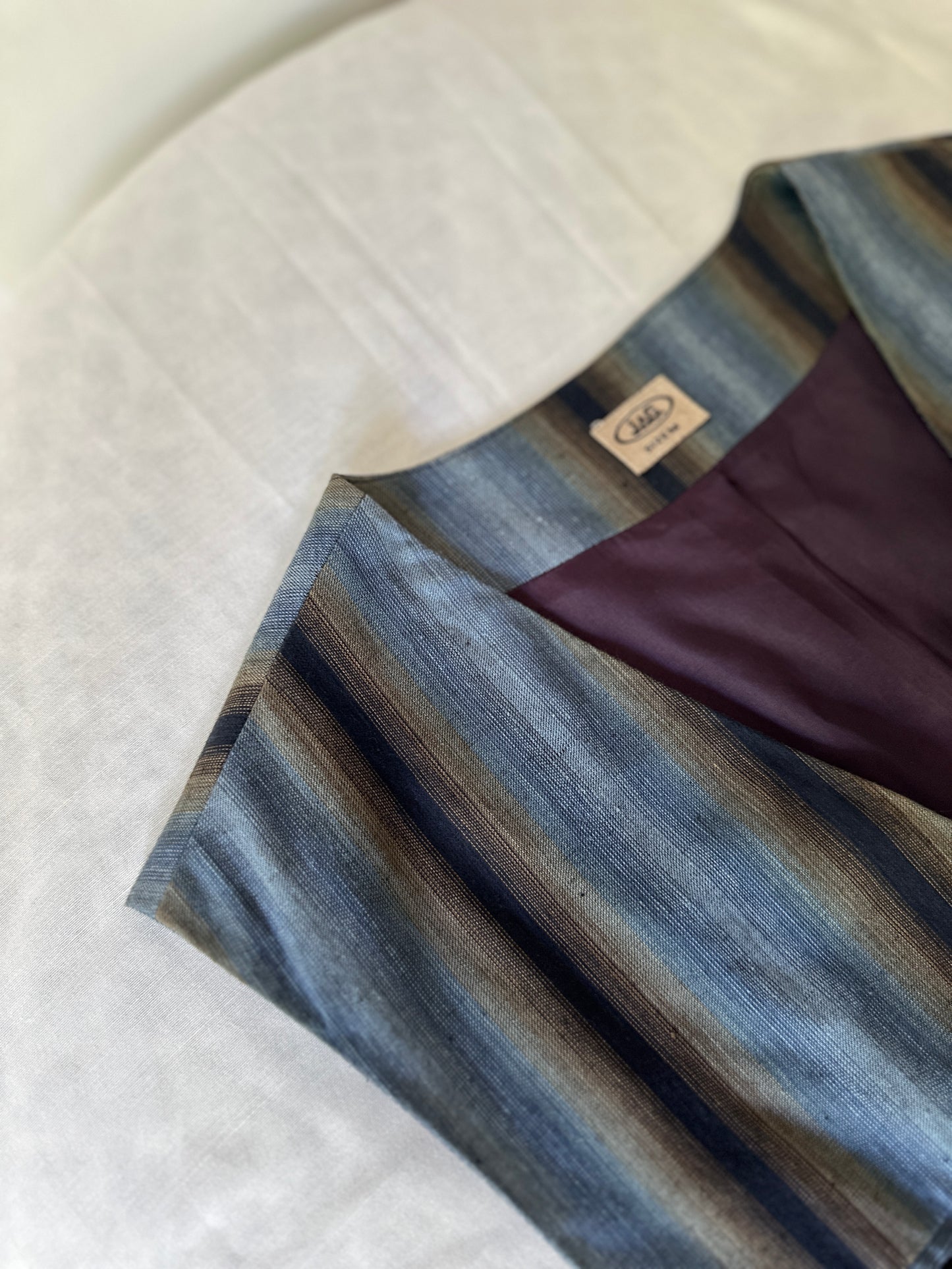 JAG blue toned stripe vest