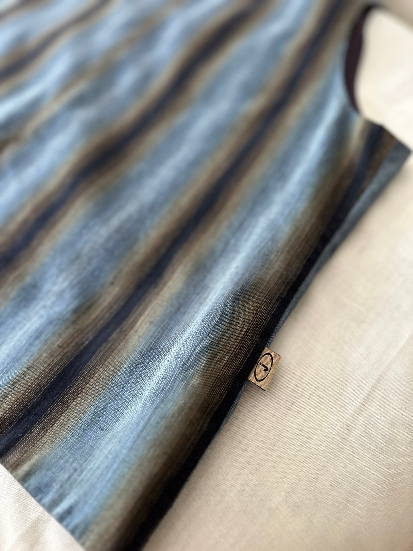 JAG blue toned stripe vest