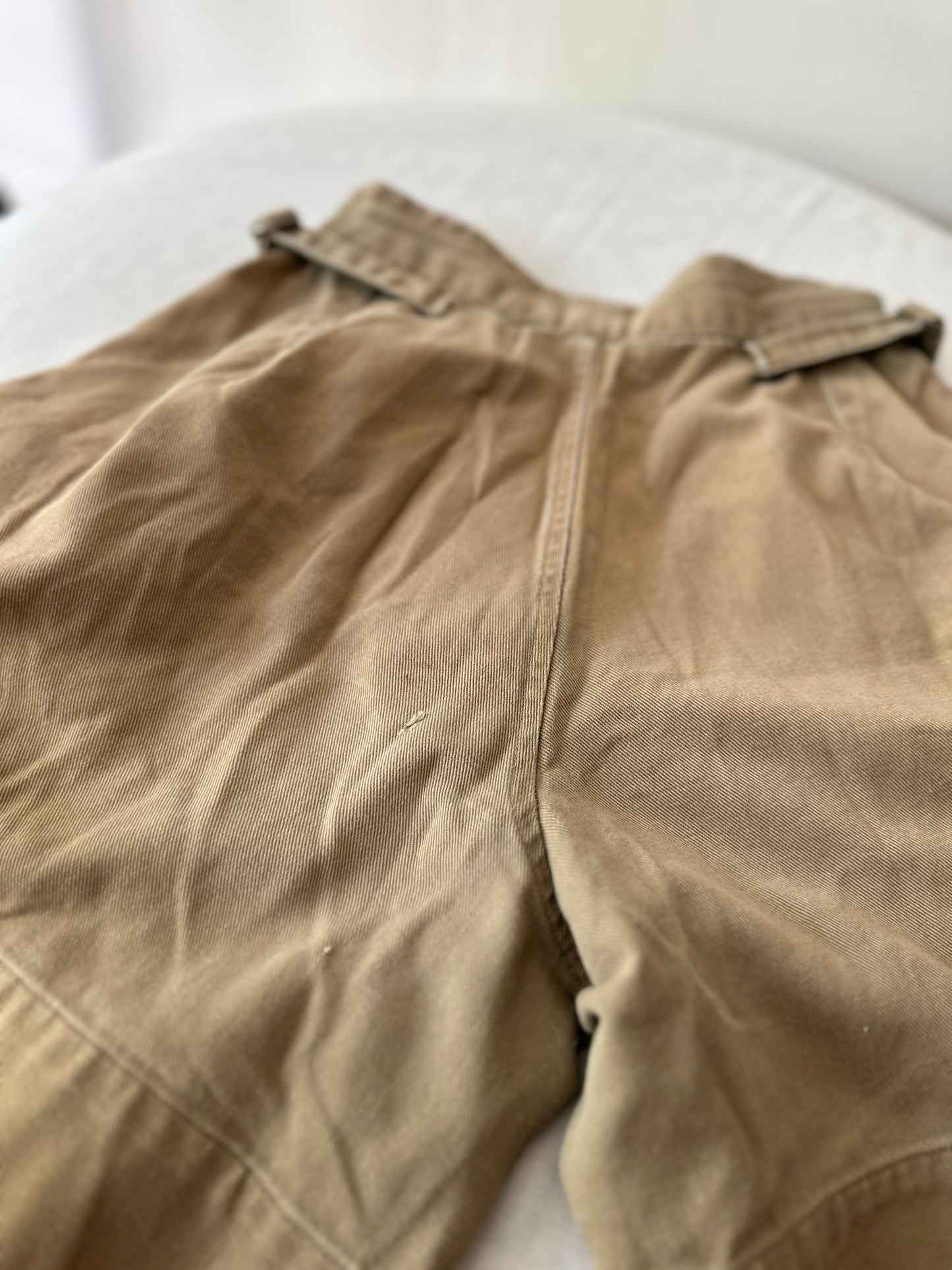 high waist workwear shorts