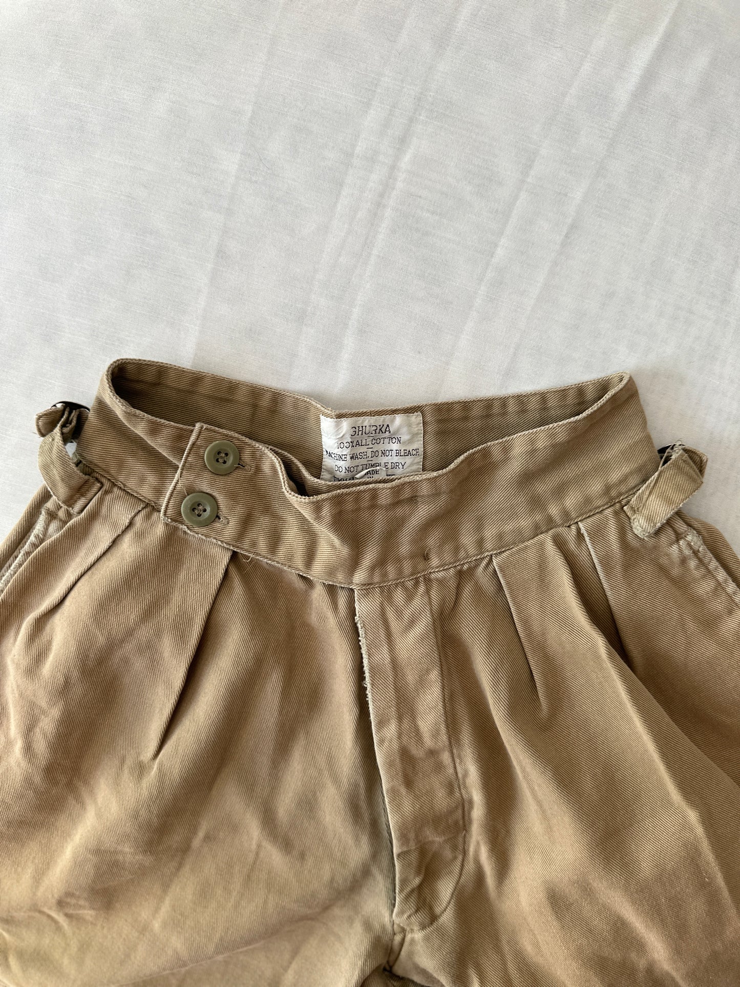 high waist workwear shorts