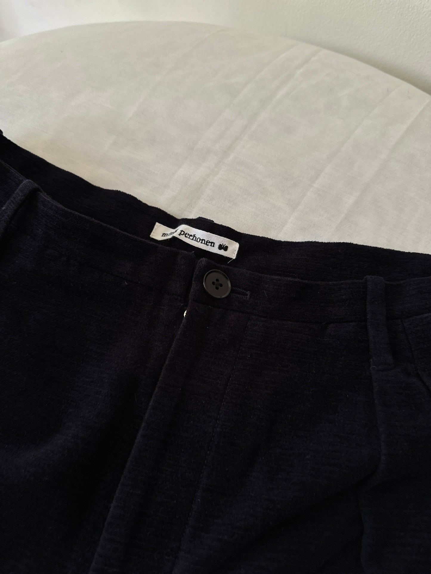 navy blue corduroy wool trousers