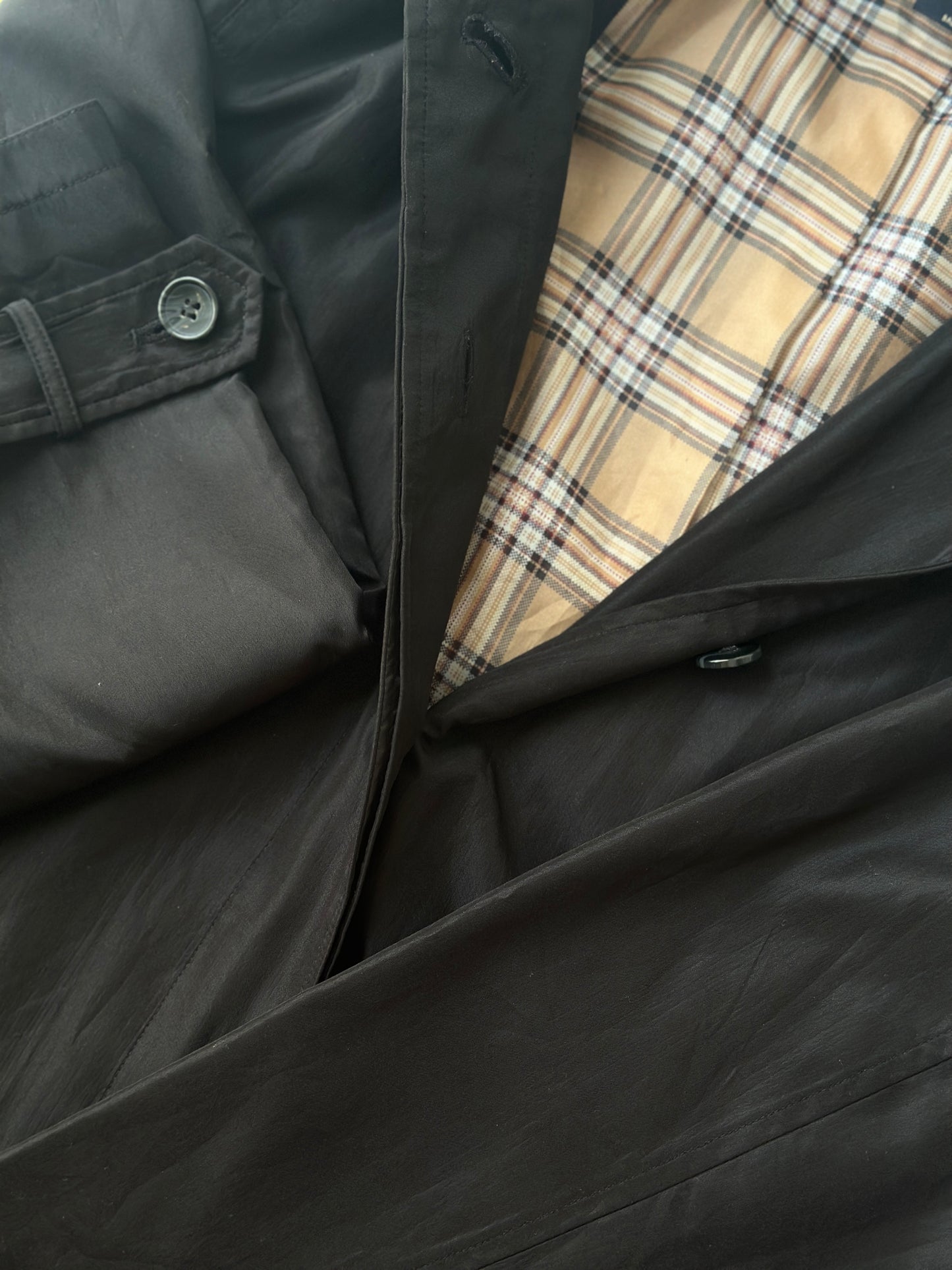 black trench coat